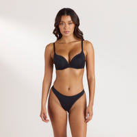 Comfort Høj Push-Up BH - Sort