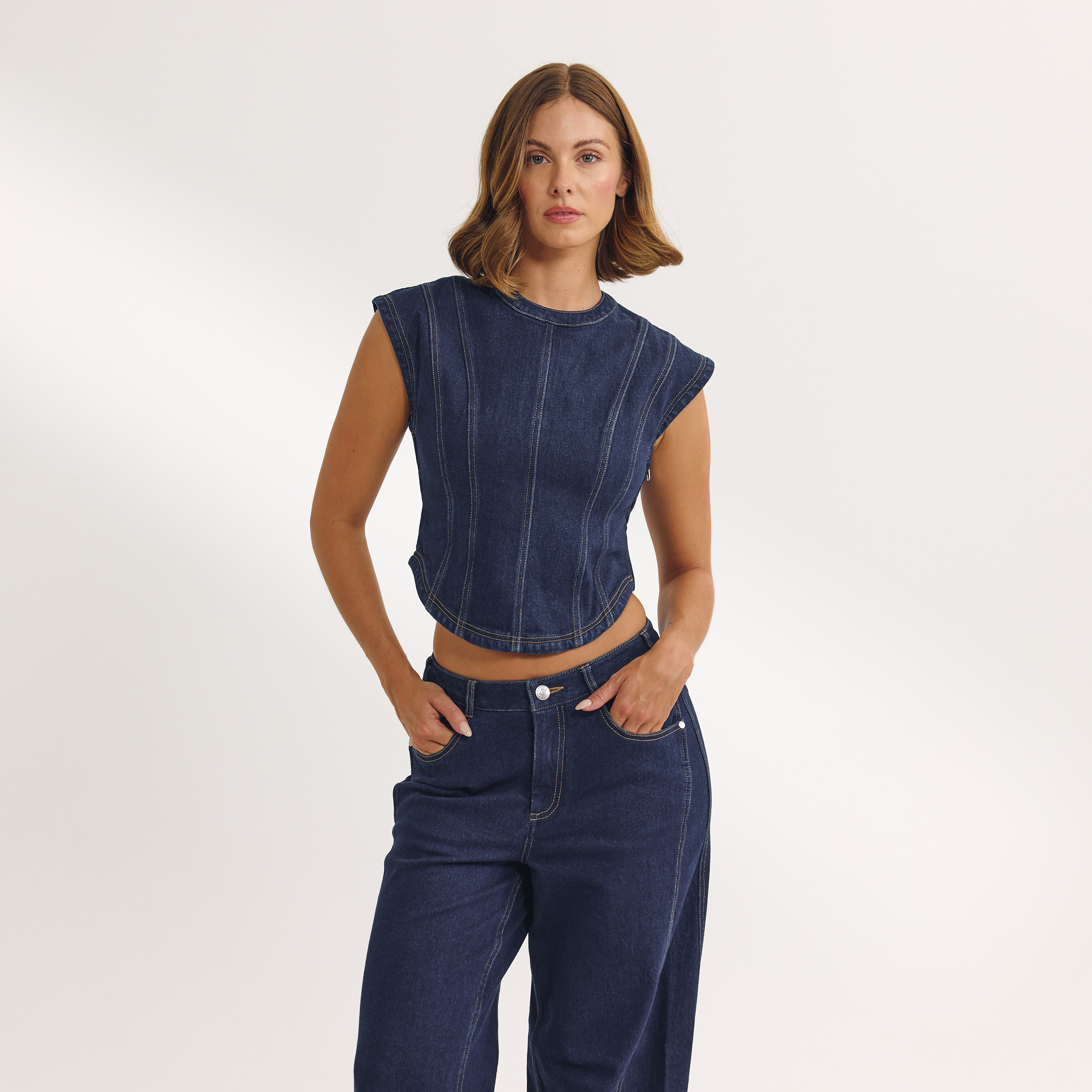 Figursyet Denimtop | Figursyet Denimtop - Indigo