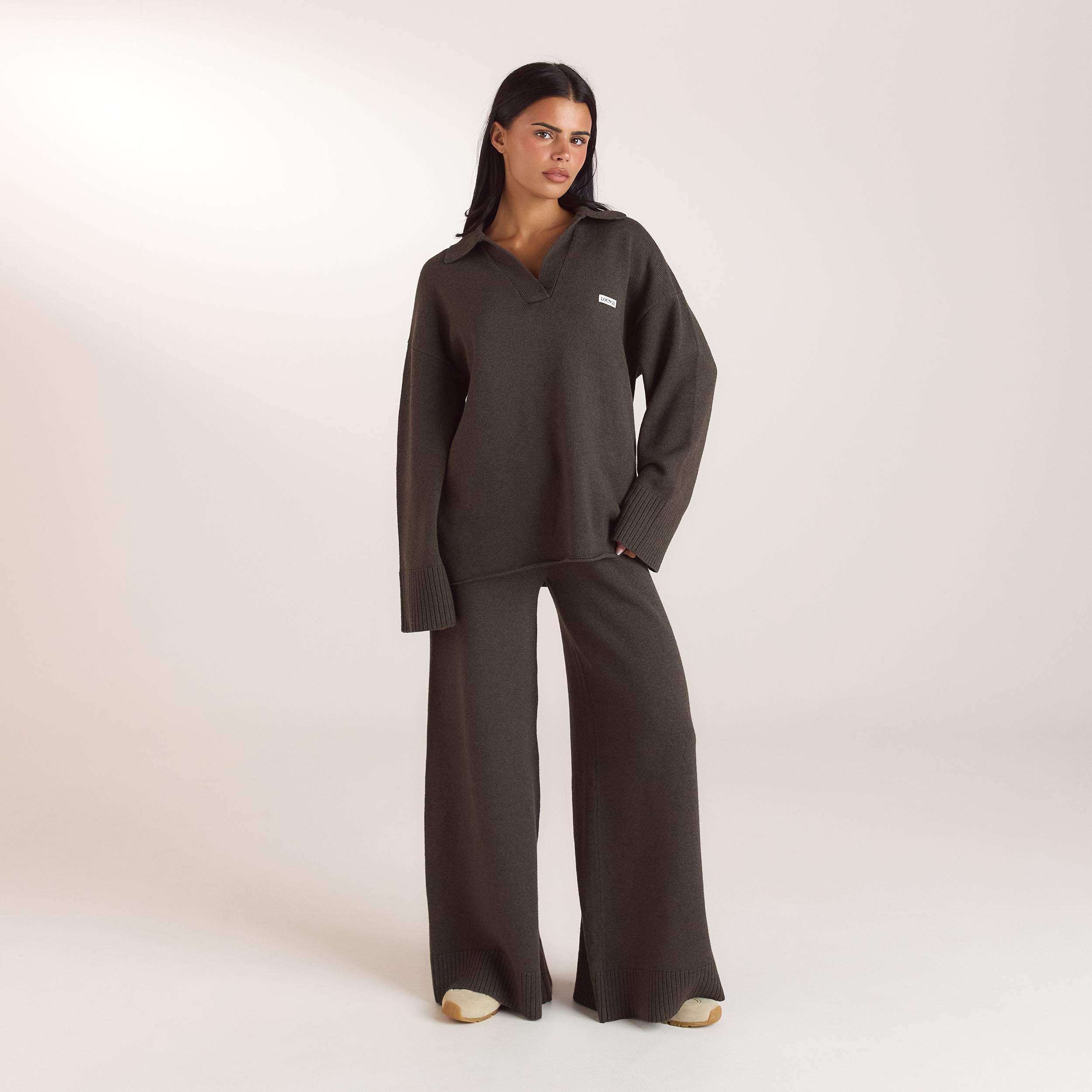 Strikket jumper med lynlås i halsen | Strikket jumper med lynlås i halsen - Mos