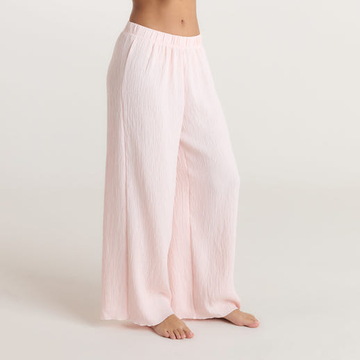 Crinkle Pyjamabukser - Pink