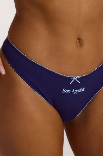 Slogan Thongs (3-pakke) - Navy alternate
