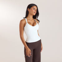 ContourSoft™ Cami-top med v-hals - Hvid