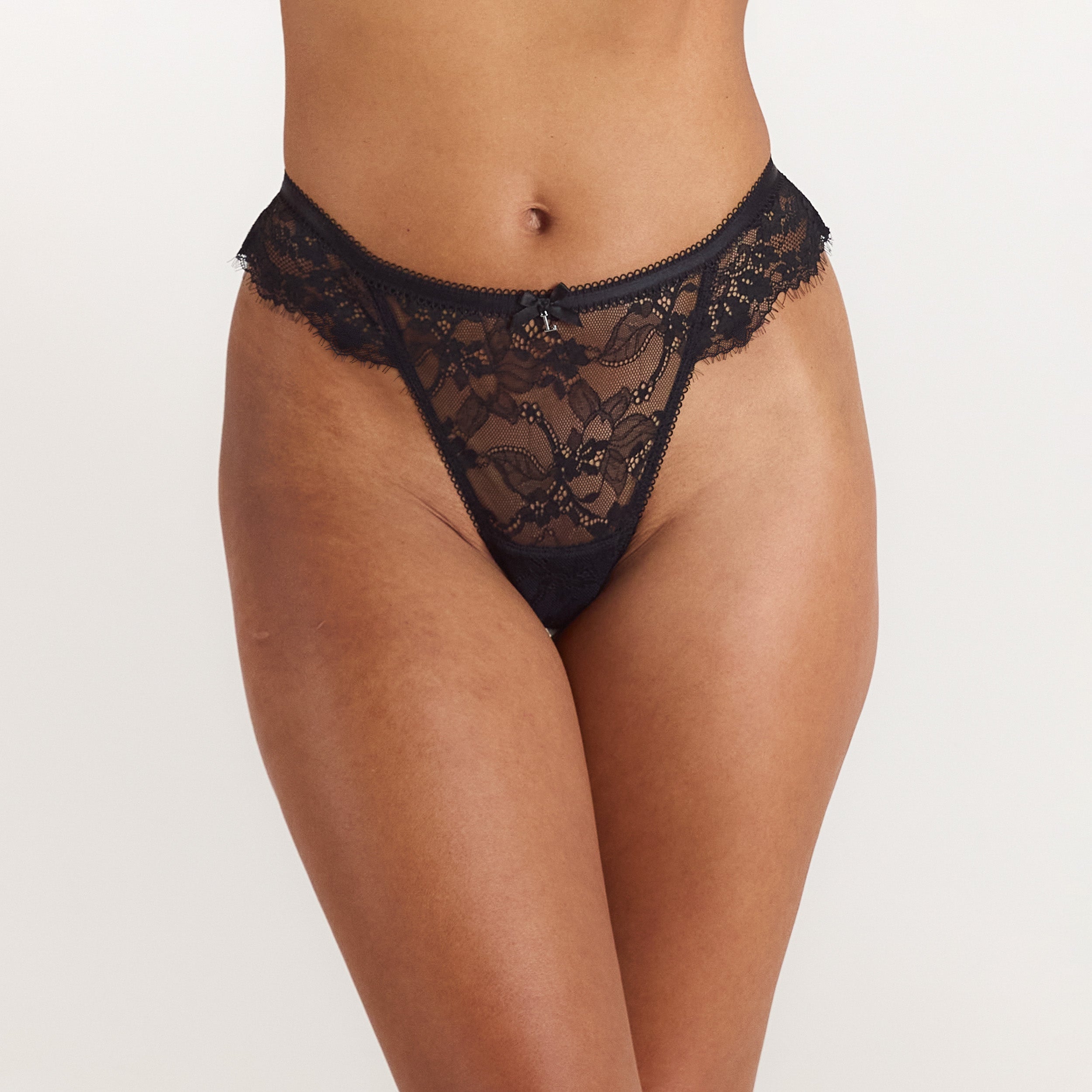 Lace Trim Thong - Sort