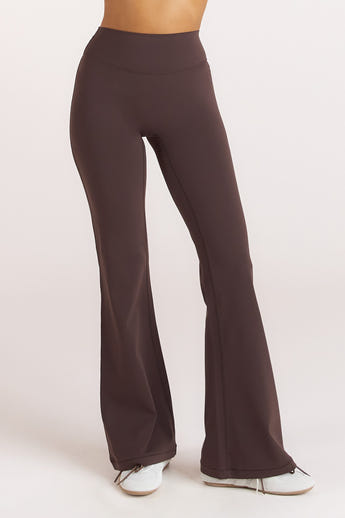 ContourSoft Udslåede Leggings - Mørk Chokolade alternate