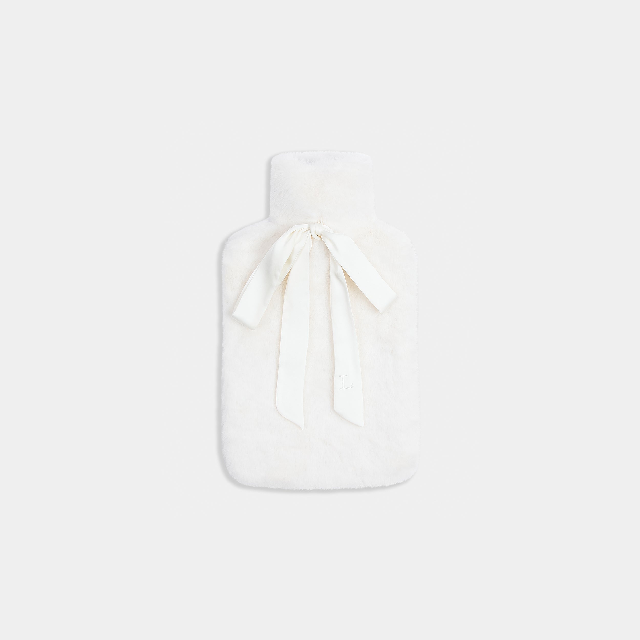 Faux Fur Varmtvandsflaske - Elfenben