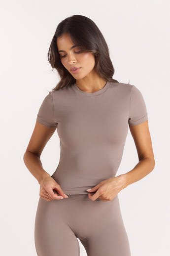 ContourSoft Short Sleeve T-Shirt - Svampefarvet