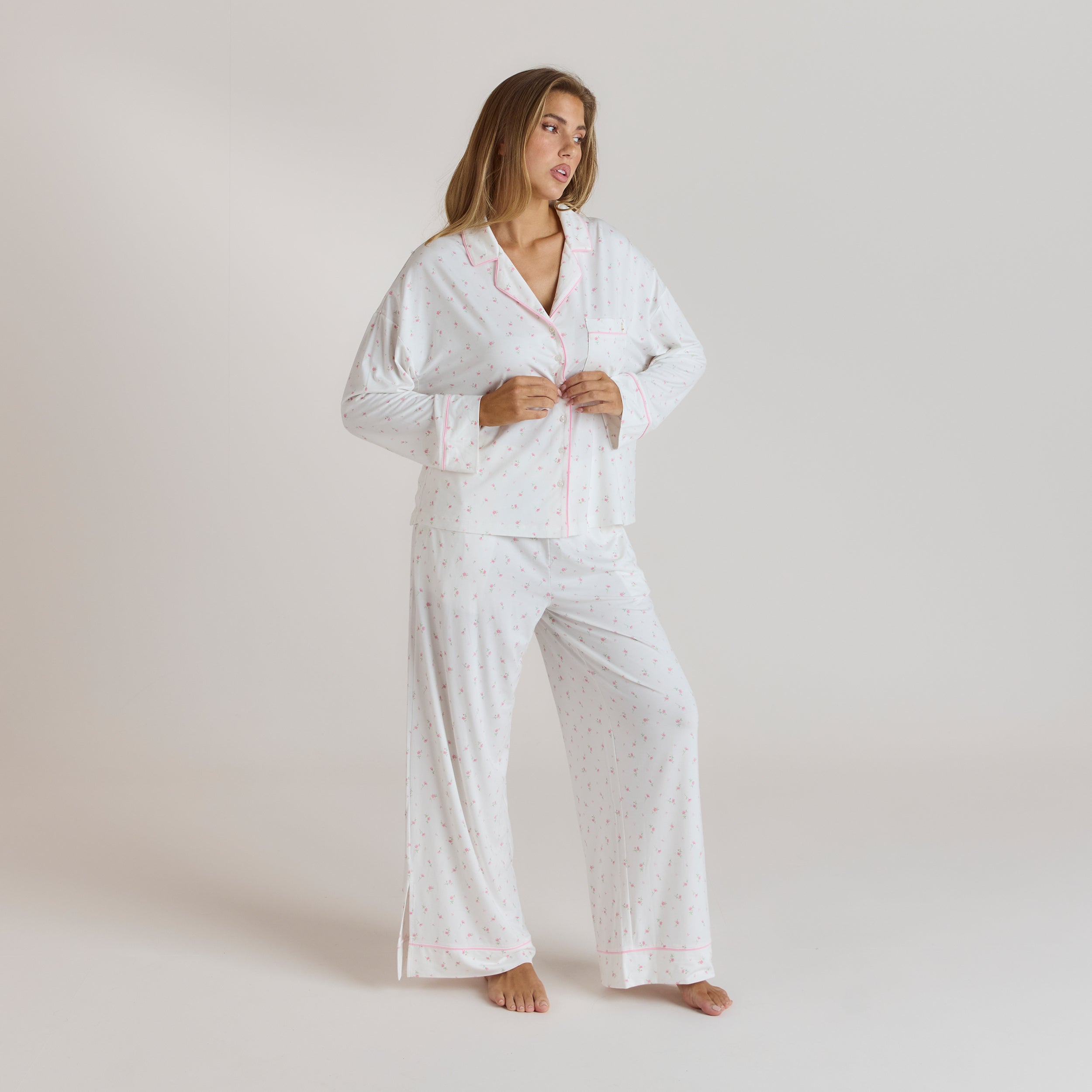 Modal Pyjamabukser | Modal Pyjamabukser - Blomsterprint