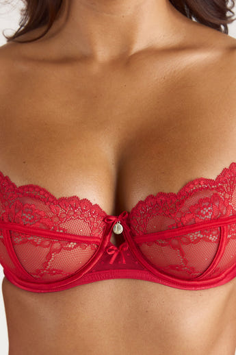 Adelyn Balcony BH - Jordbærmarmelade