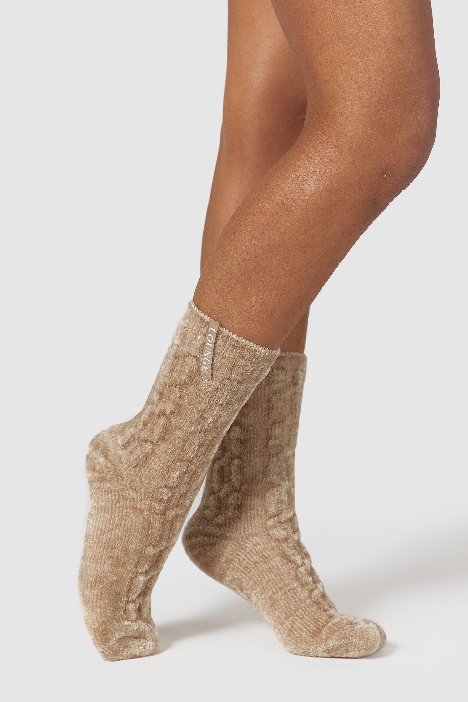 Chenille Strikkede Sokker | Aslayy, S-M