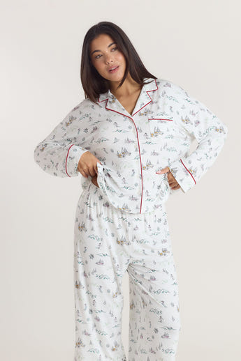 Alpine Dreams Pyjama Skjorte - Skitryk alternate