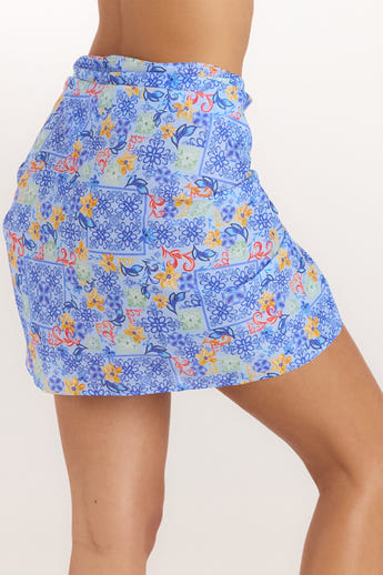 Mosaic Sarong - Blå Print alternate