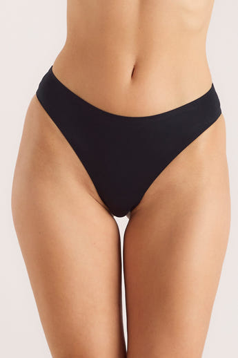 Seamless Bonded Trusser (3-pakke) - Sort alternate