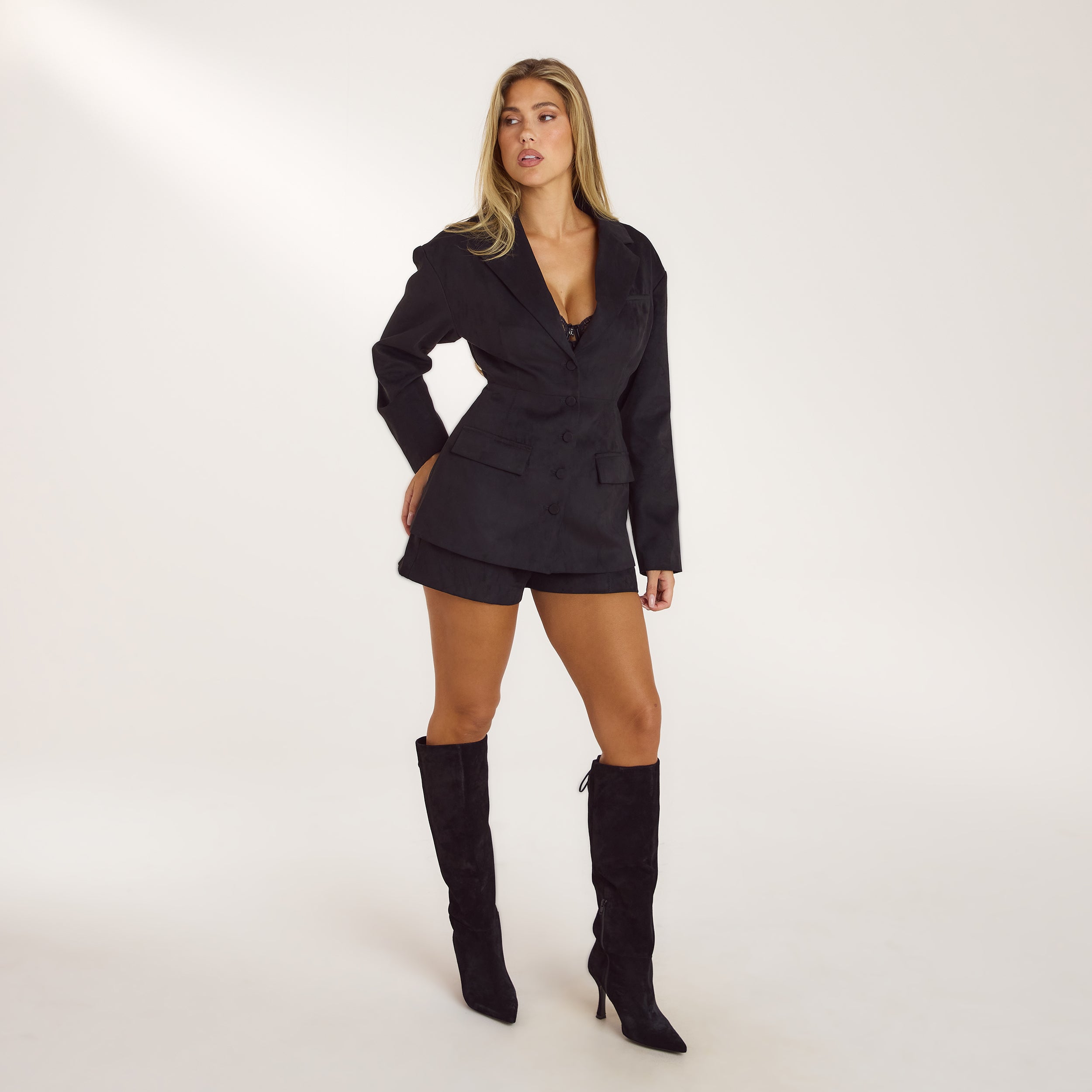 Suedette Shorts | Suedette Shorts - Sort