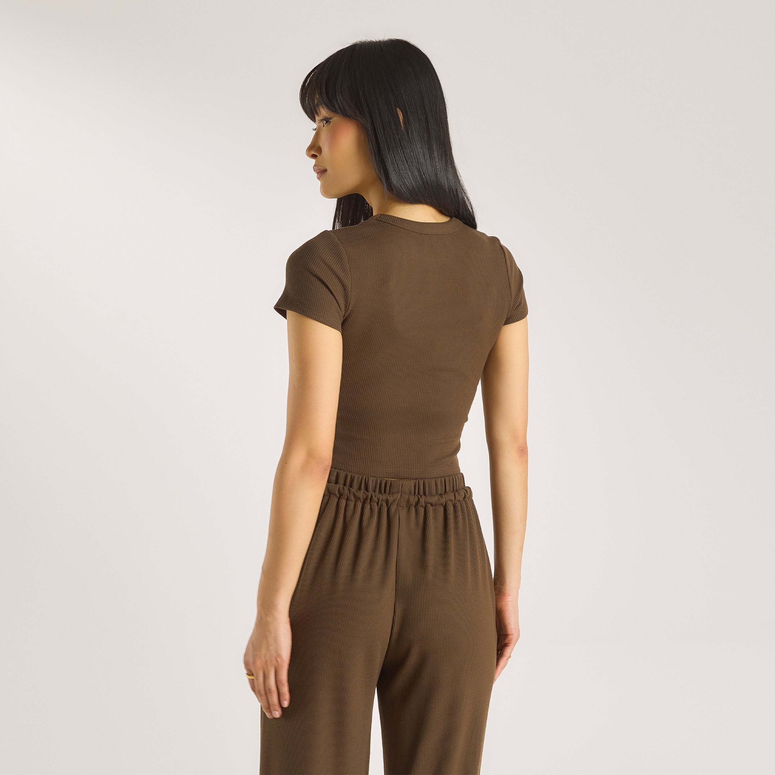 Waffle Baby Tee  | Waffle Baby Tee - Chokolade