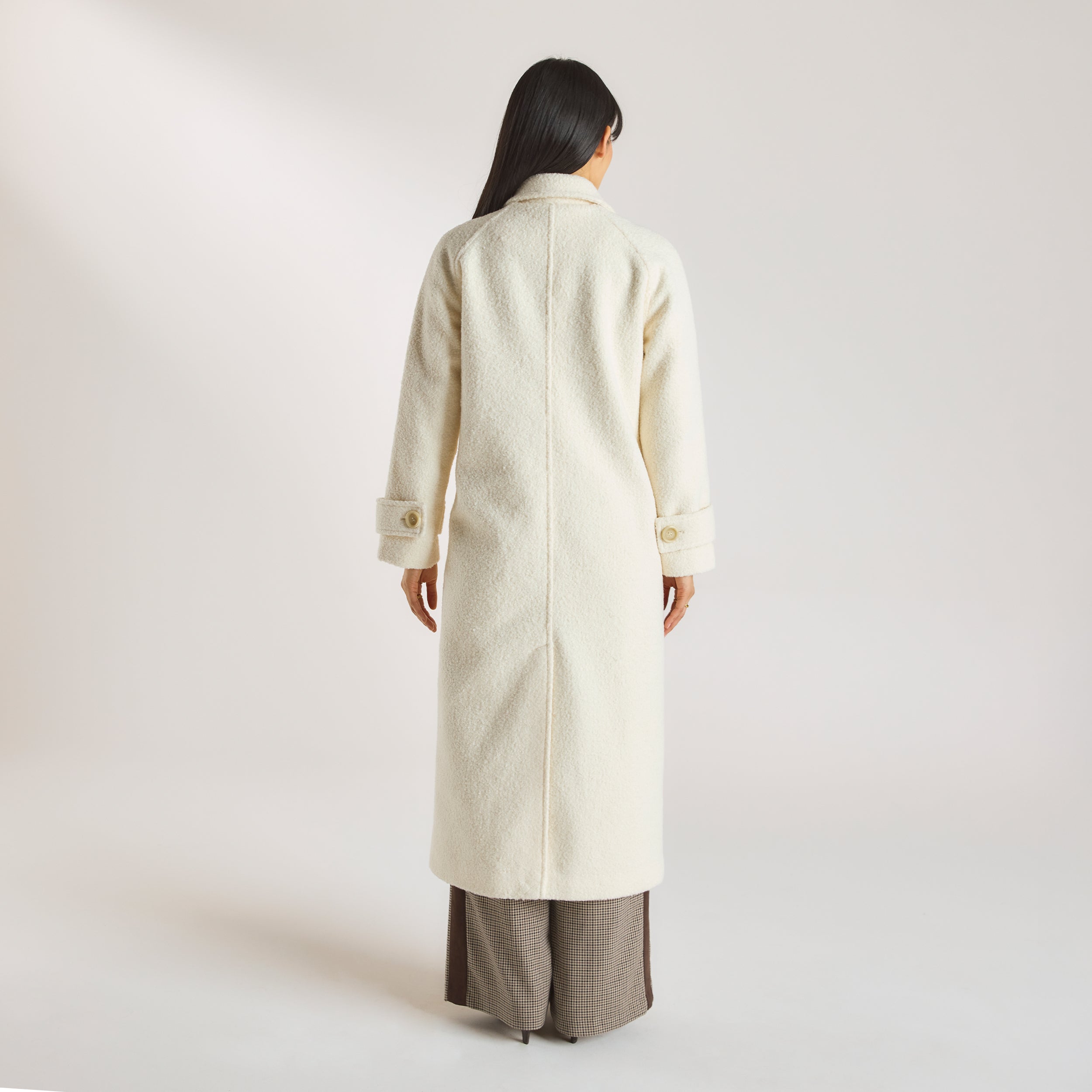 Frakke i Shearling | Frakke i Shearling - Creme