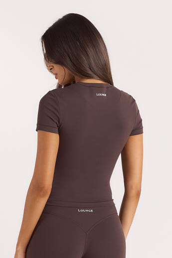 ContourSoft™ Short Sleeve T-Shirt - Mørk Chokolade alternate