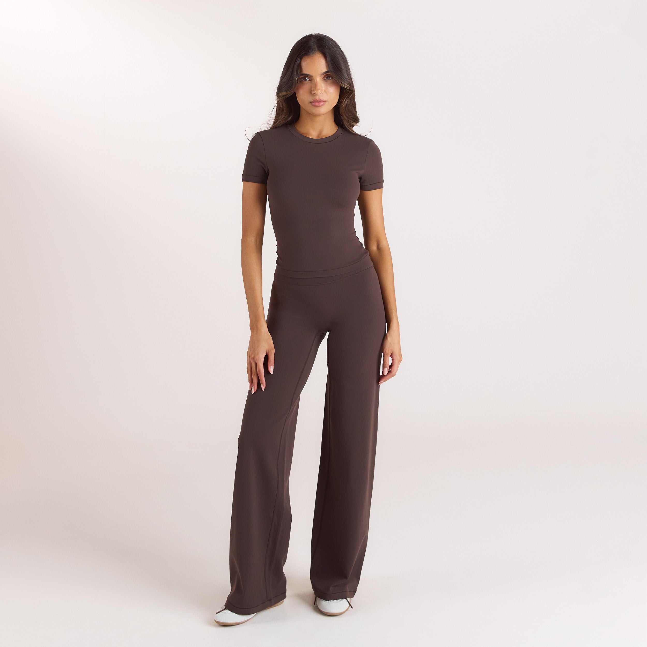 ContourSoft™ Leggings med lige ben | ContourSoft™ Leggings med lige ben - Mørk Chokolade