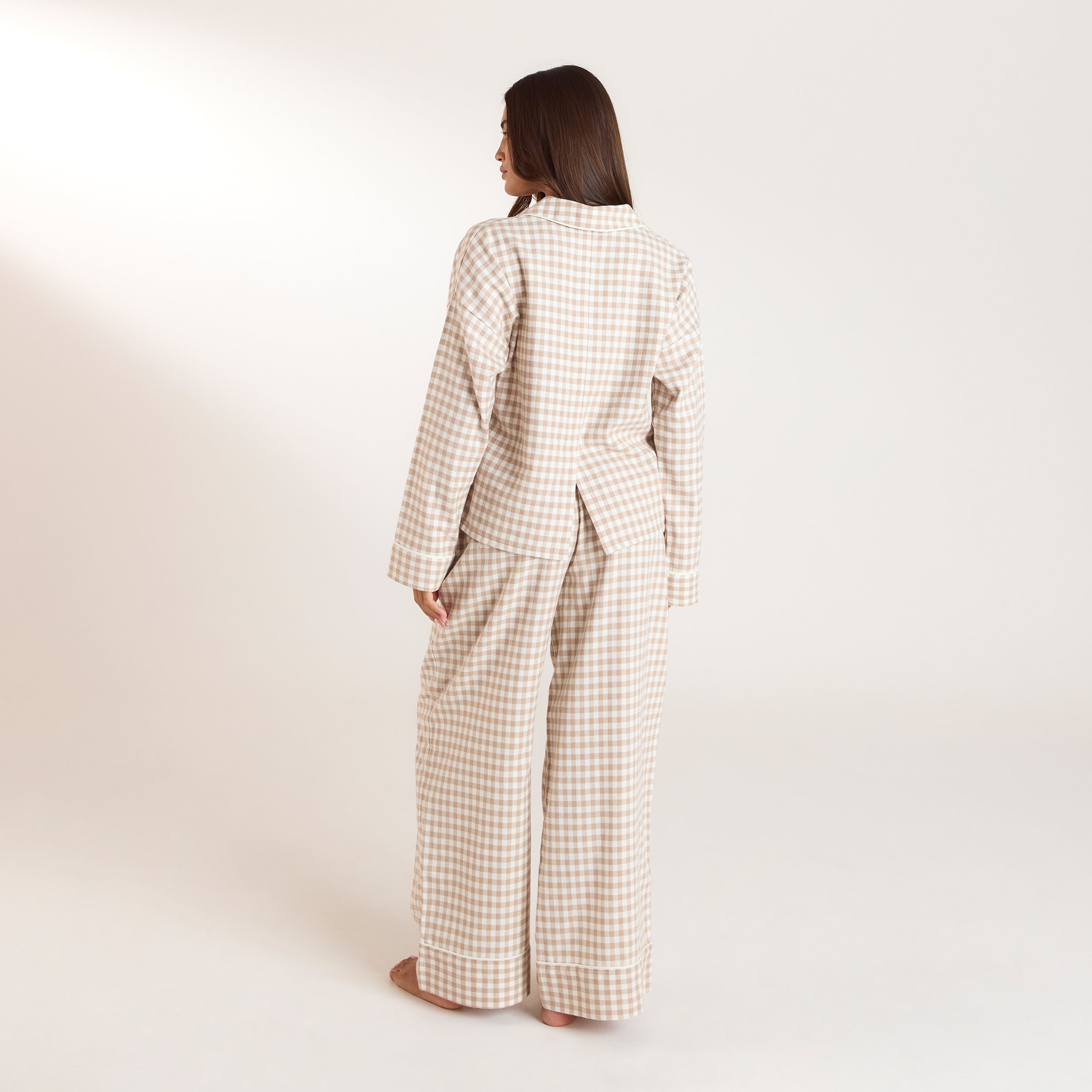 Gingham Pyjama Bukser | Gingham Pyjama Bukser - Beige