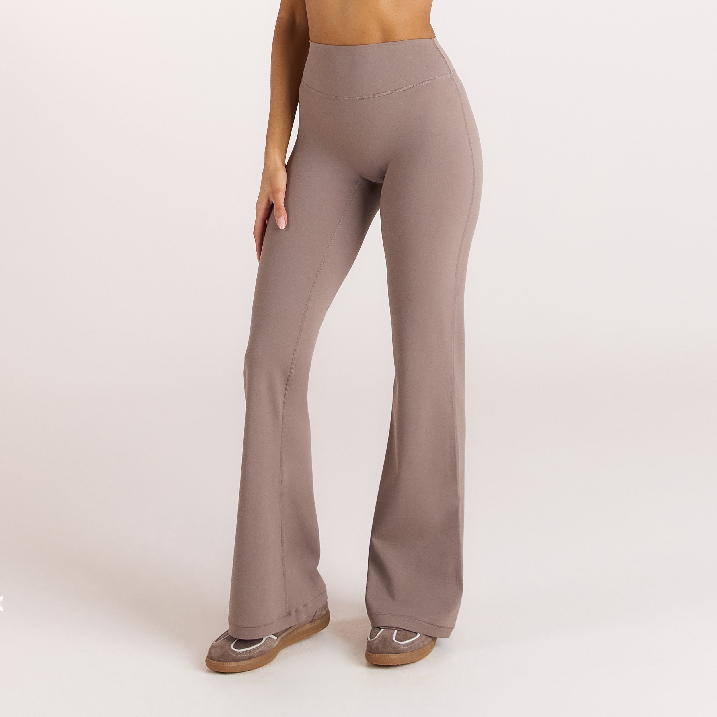 ContourSoft Udslåede Leggings | ContourSoft Udslåede Leggings - Svampefarvet