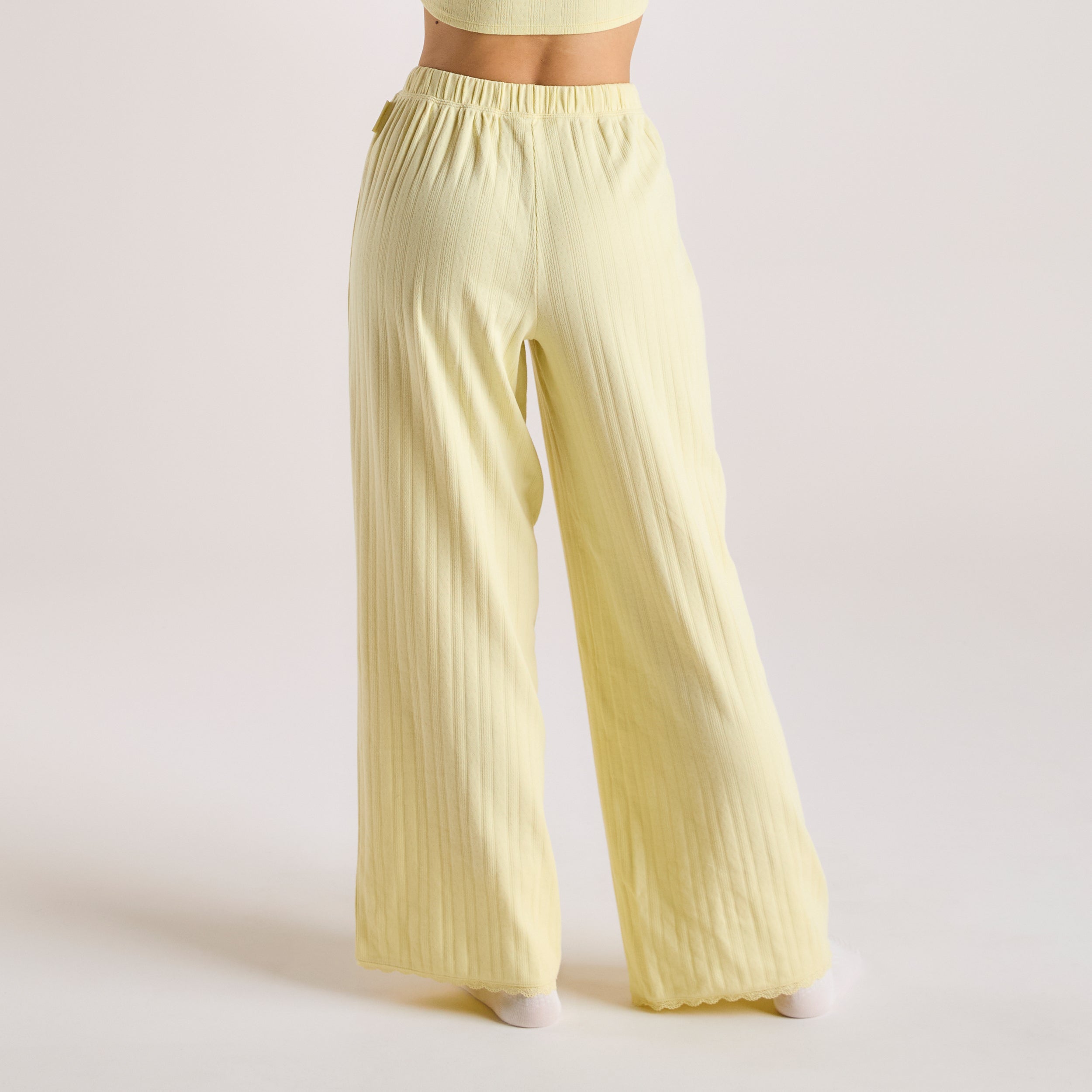 Pointelle Pyjamabukser | Pointelle Pyjamabukser - Smørblomst Gul
