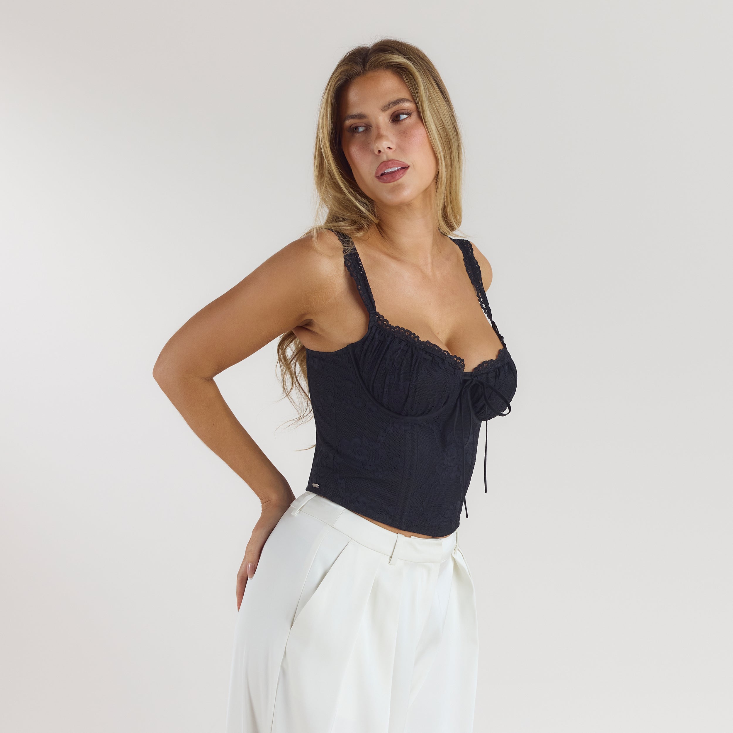 Blossom Korsettop | Blossom Korsettop - Sort