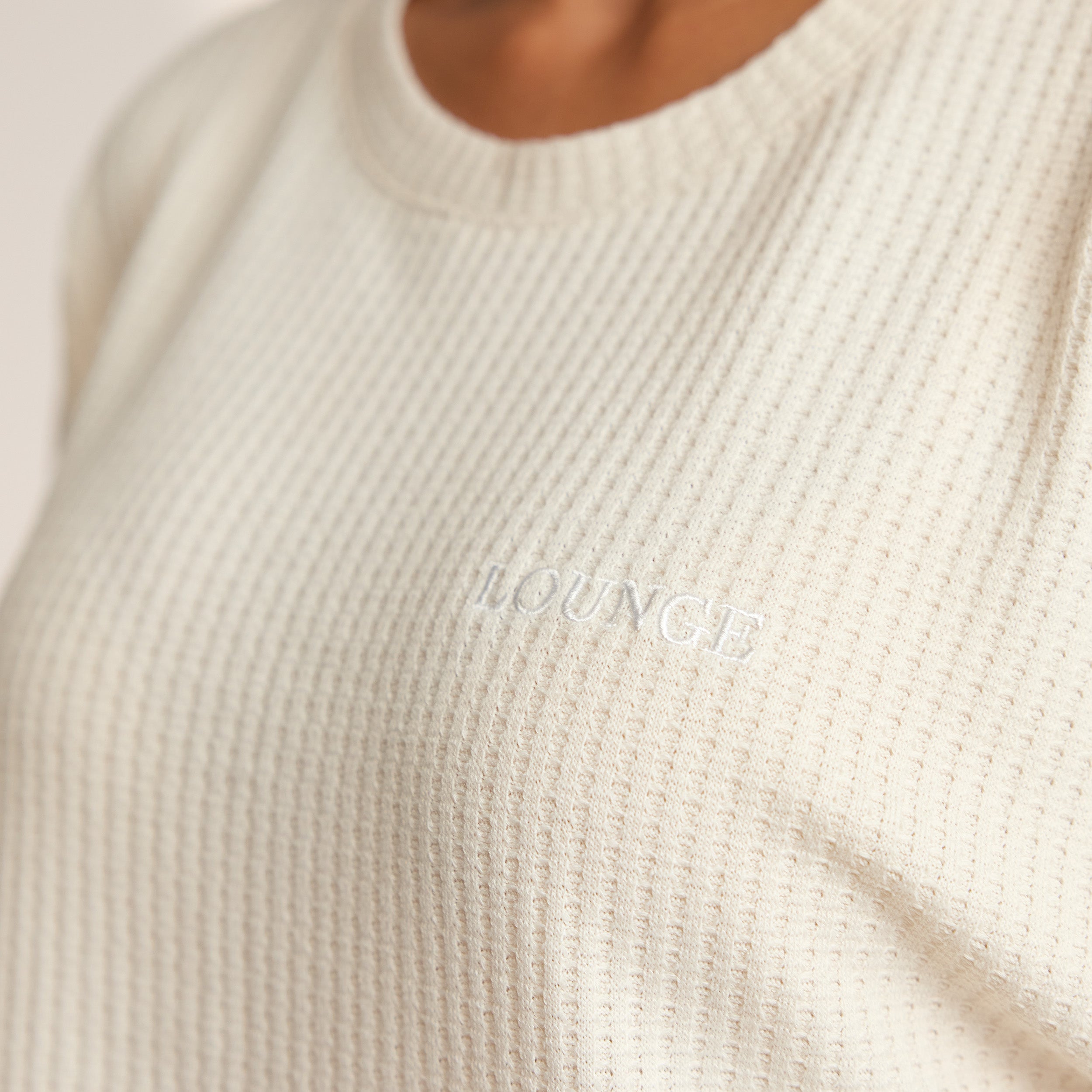 Soft Waffle Pyjama Top  | Leidy, XS