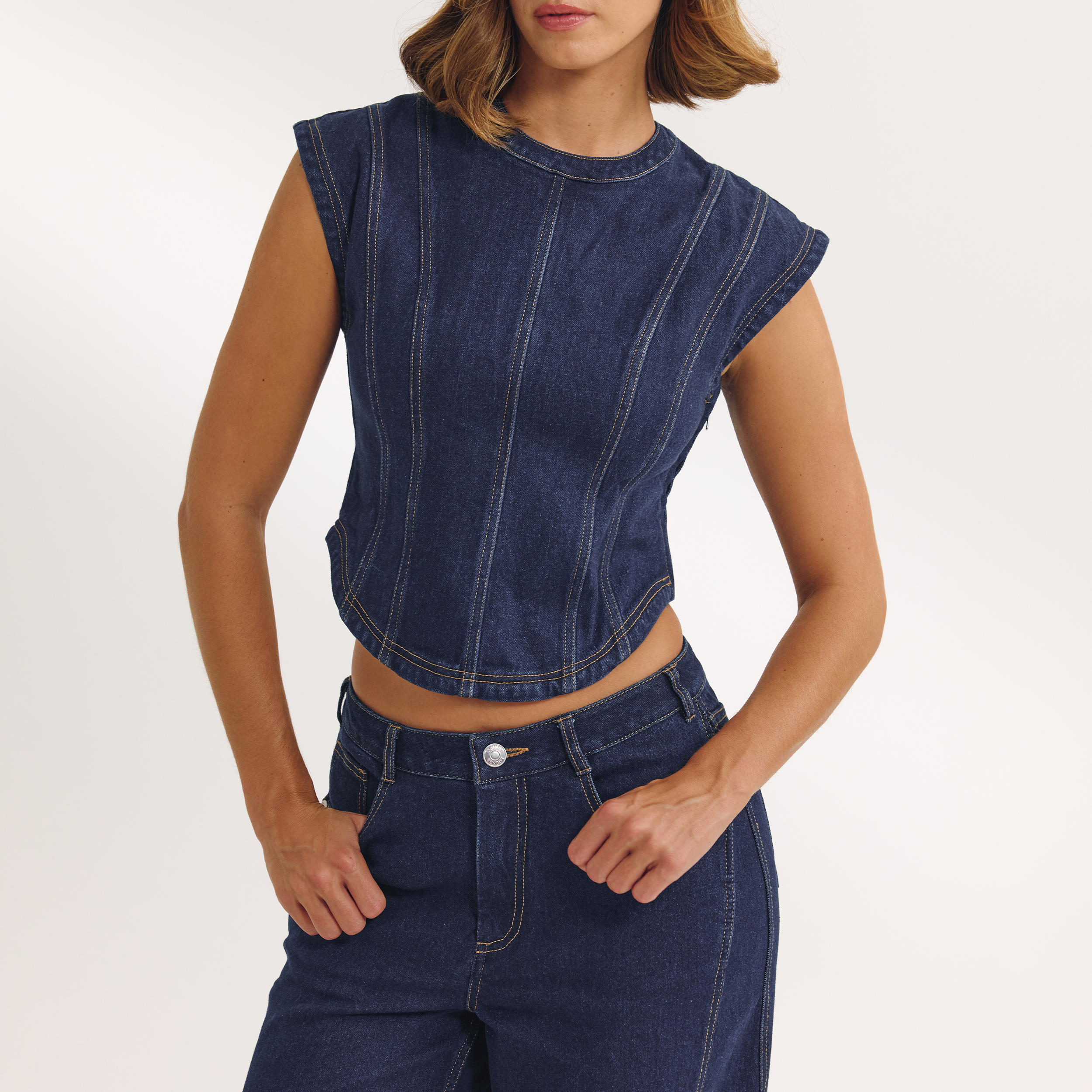 Figursyet Denimtop | Figursyet Denimtop - Indigo
