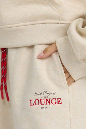 Joggingbukser med Lige Ben - Havregryn Marl alternate