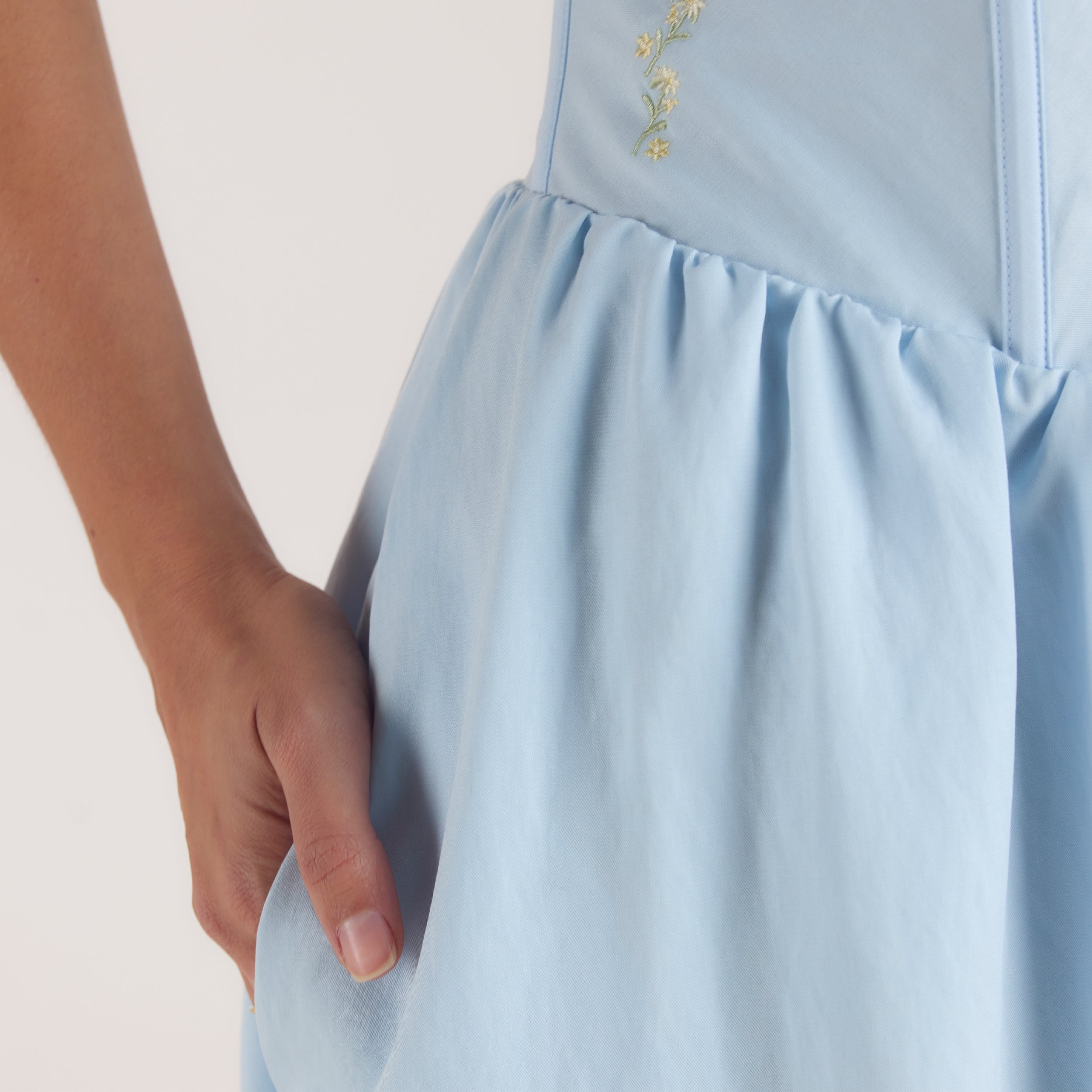 Korset Maxi-kjole | Korset Maxi-kjole - Blå