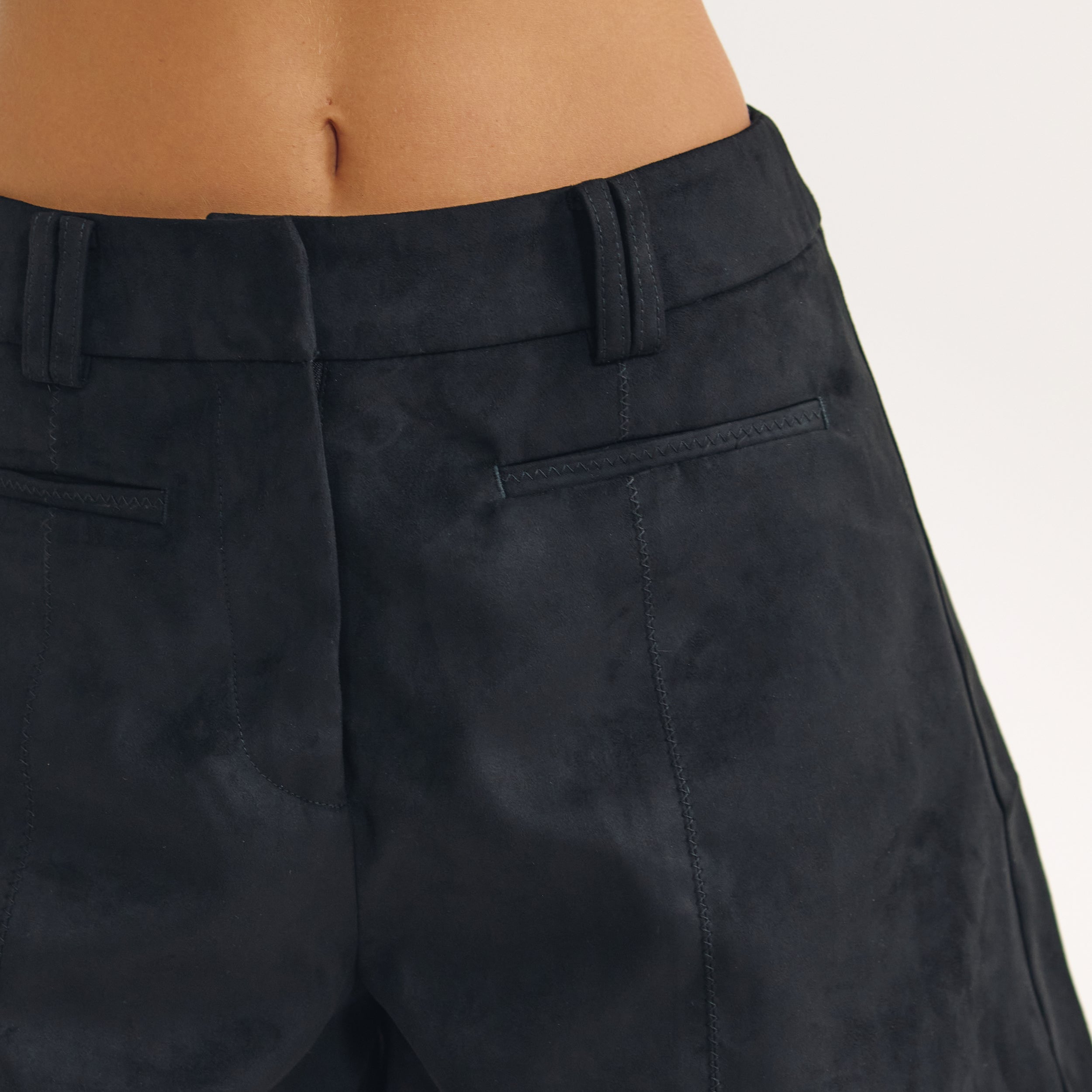 Suedette Shorts | Suedette Shorts - Sort