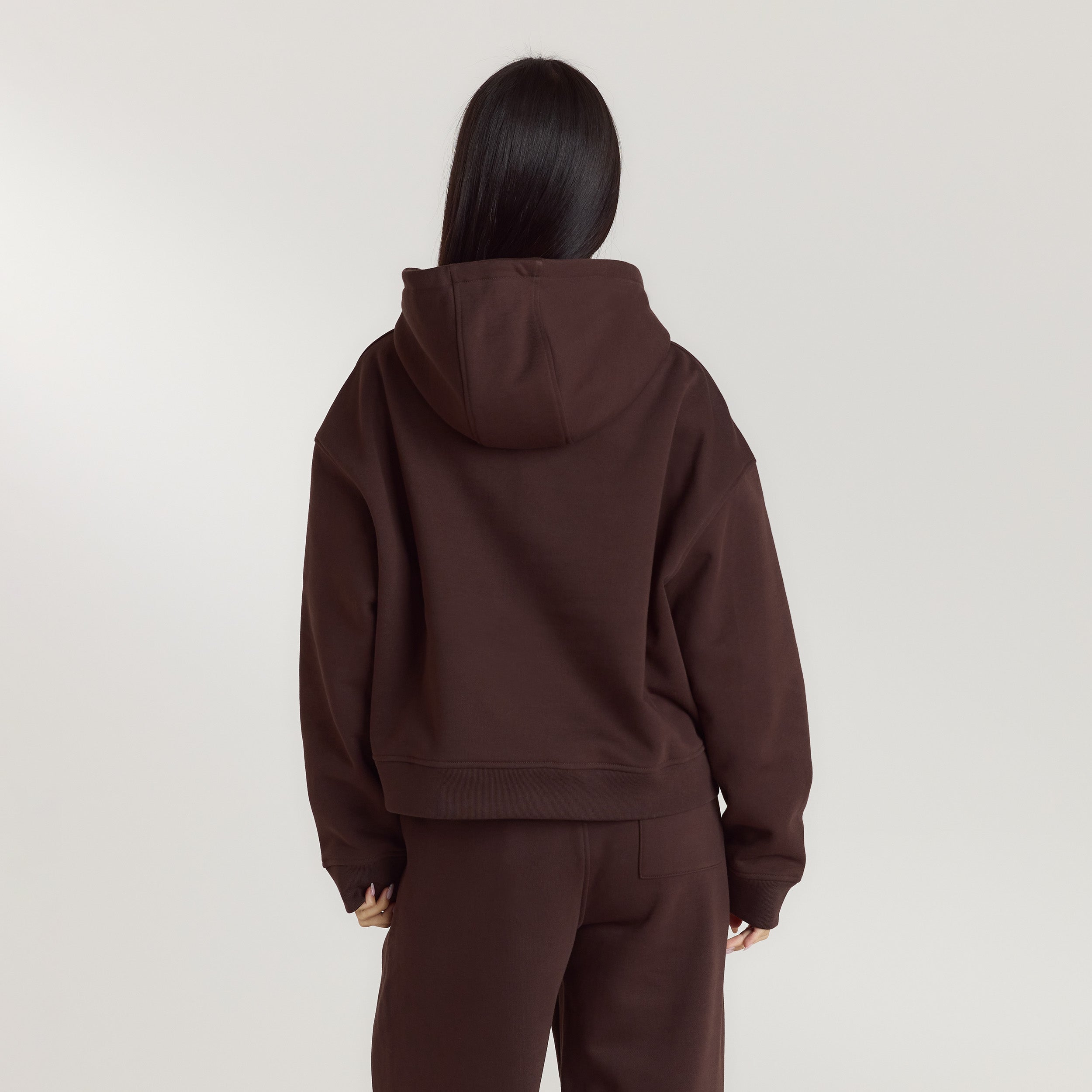 Lounge Living Hoodie | Lounge Living Hoodie - Chokolade