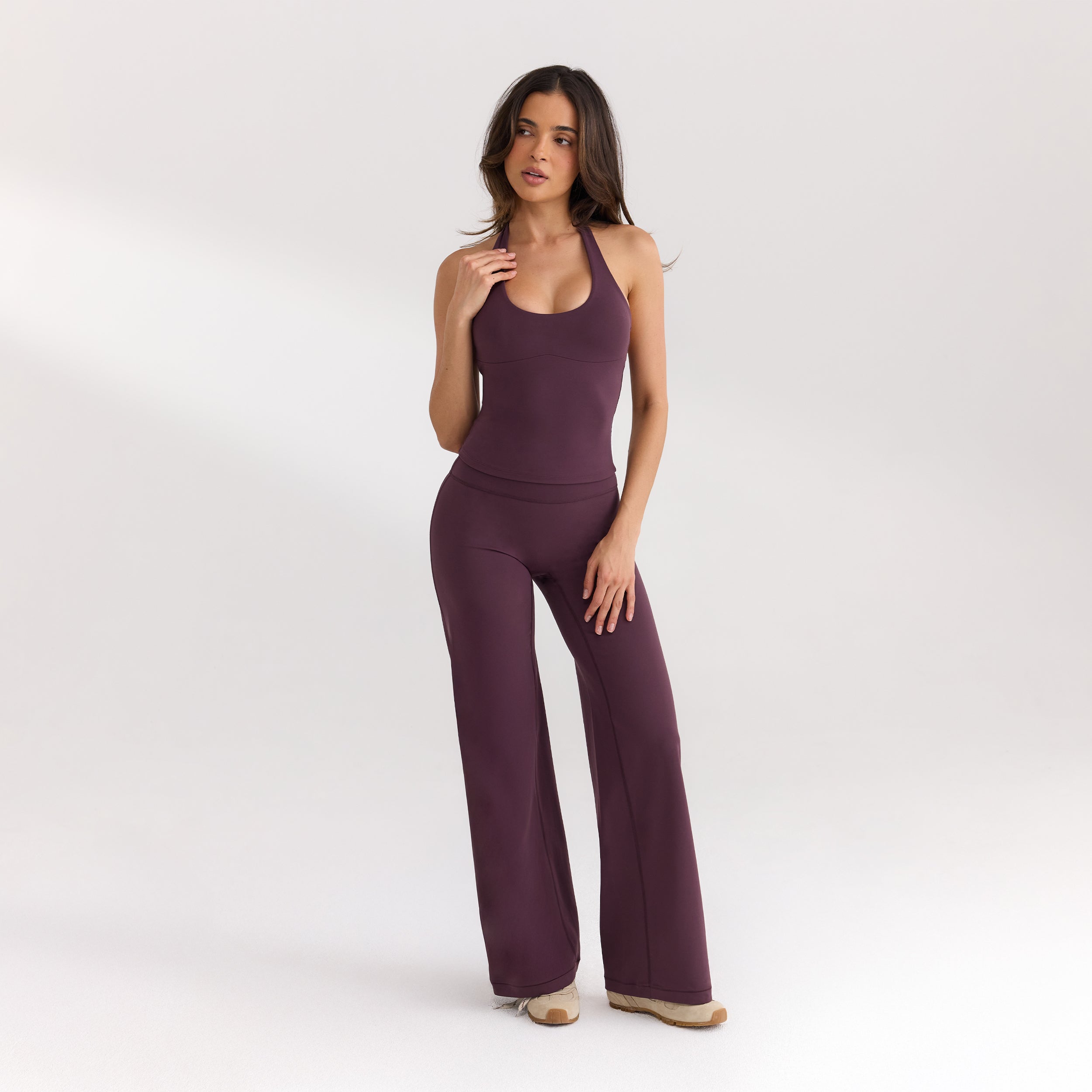 ContourSoft™ Leggings med lige ben | ContourSoft™ Leggings med lige ben - Kirsebærlak