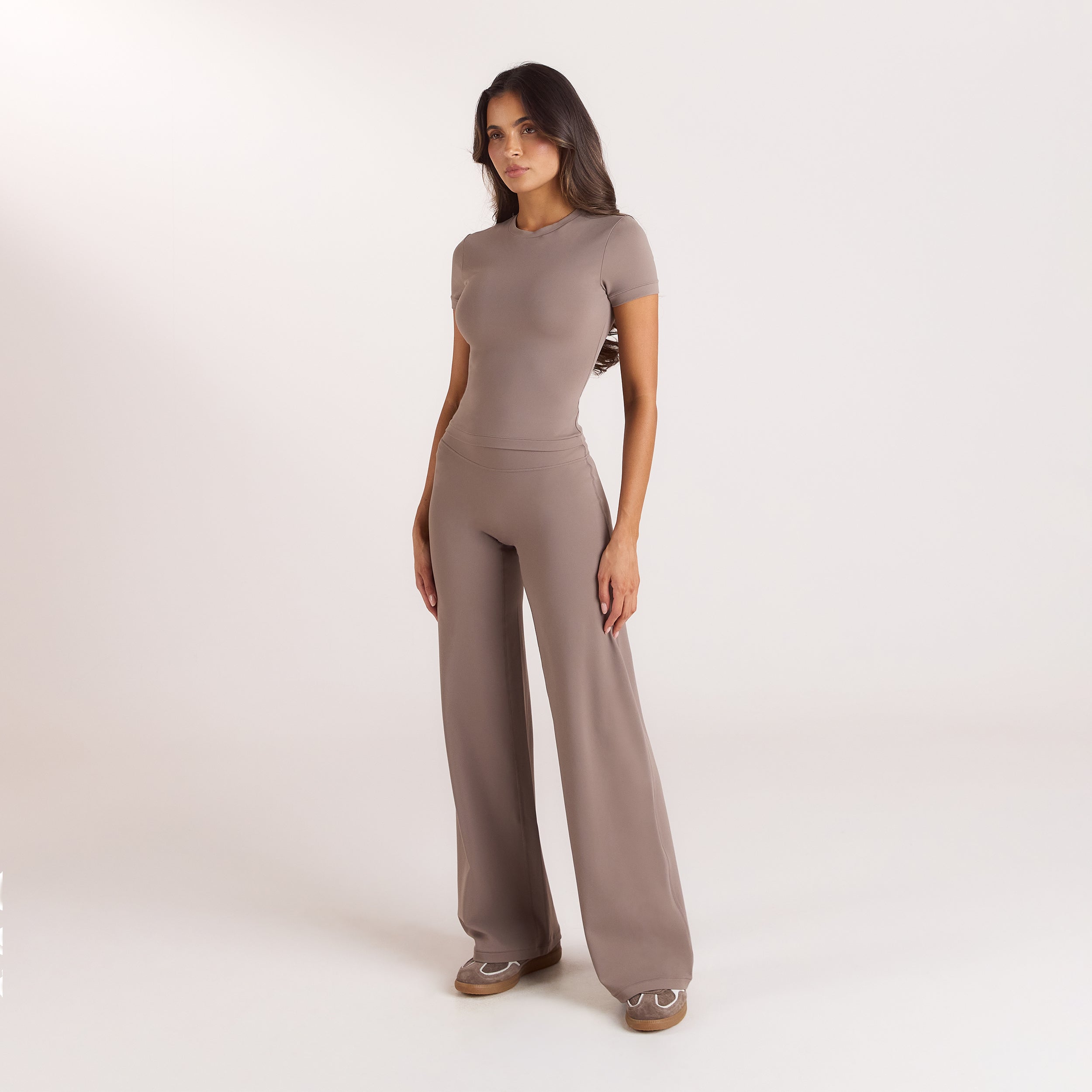 ContourSoft Leggings med lige ben | ContourSoft Leggings med lige ben - Svampefarvet