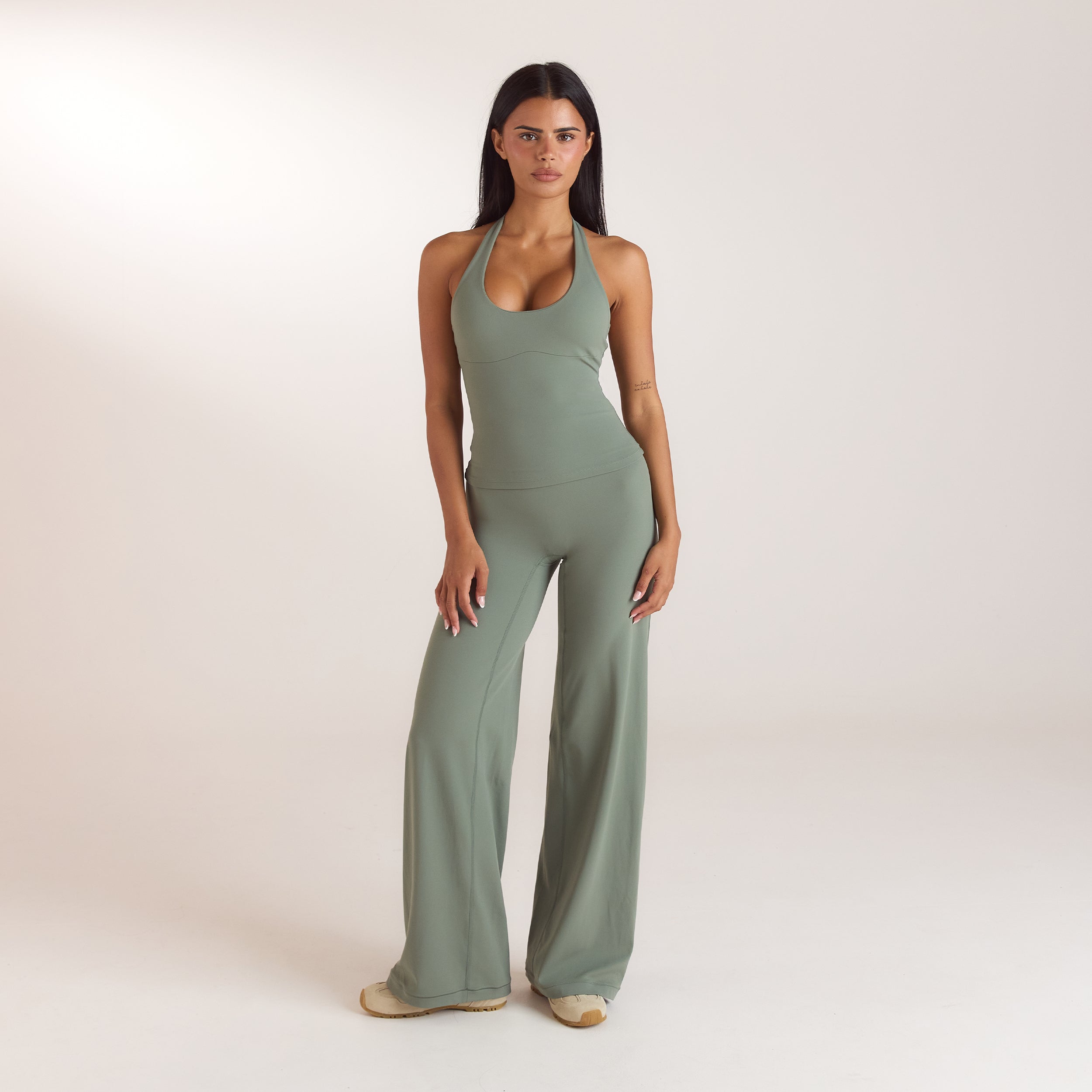 ContourSoft™ Leggings med lige ben | ContourSoft™ Leggings med lige ben - Salviegrøn