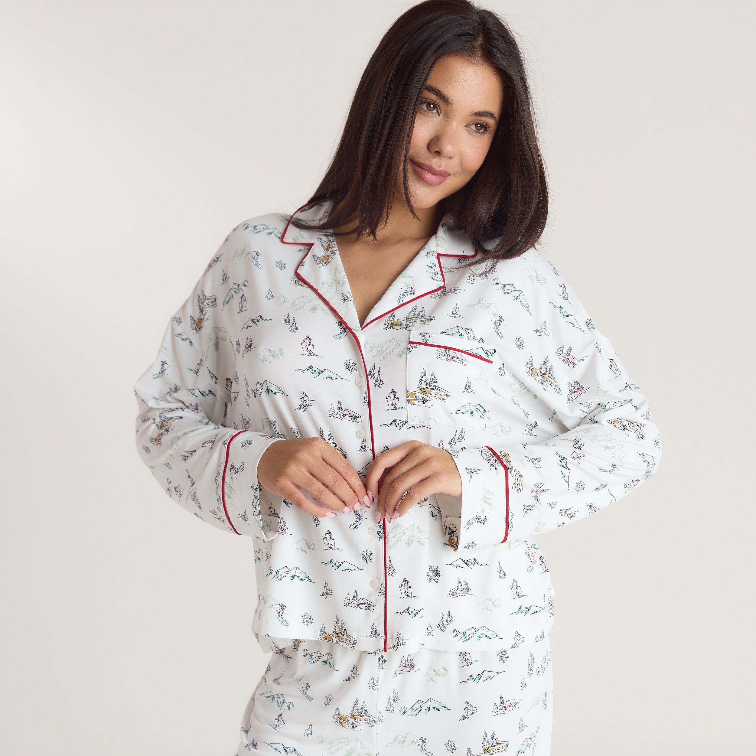 Alpine Dreams Pyjama Skjorte | Alpine Dreams Pyjama Skjorte - Skitryk