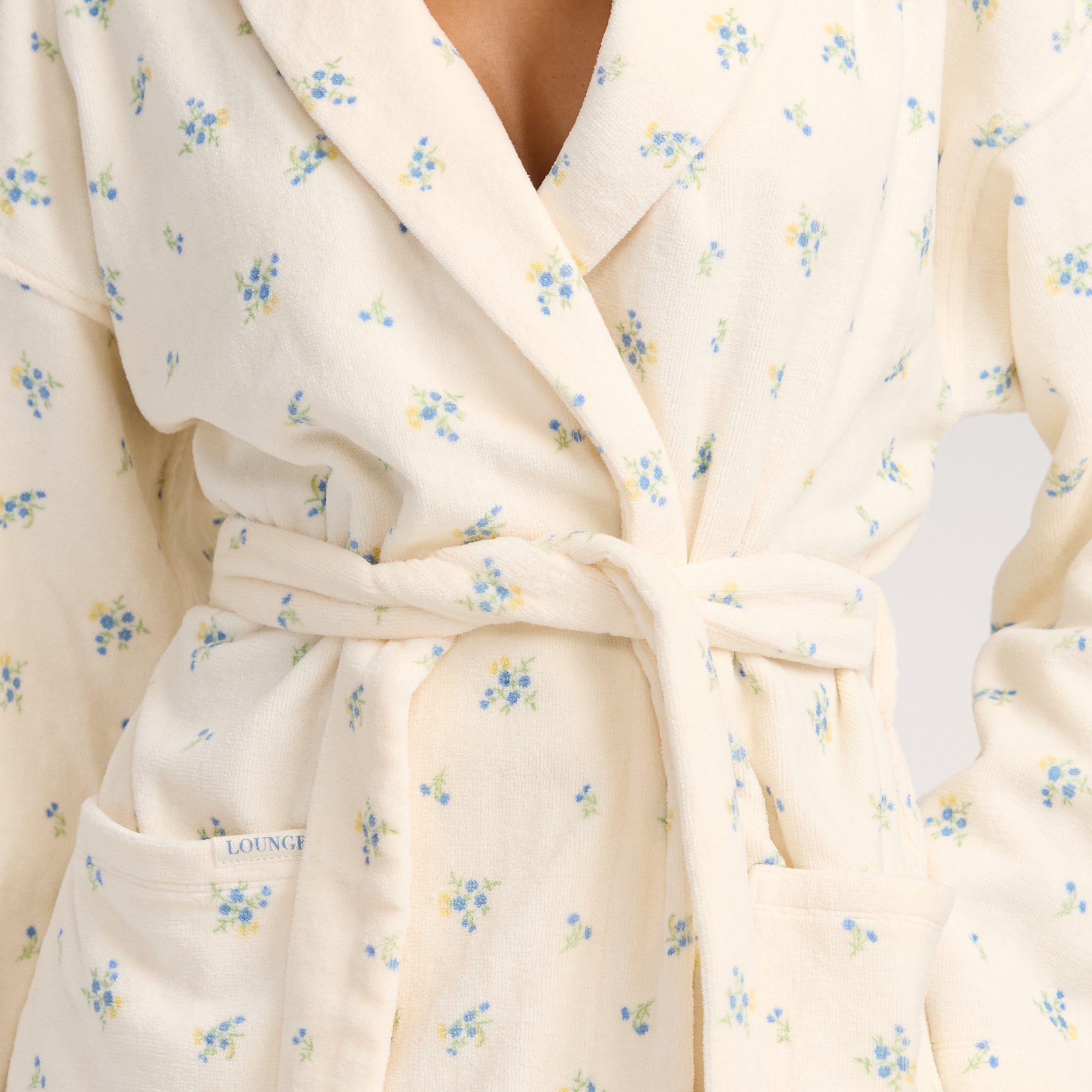 Towelling Badekåbe | Towelling Badekåbe - Ditsy Blomsterprint