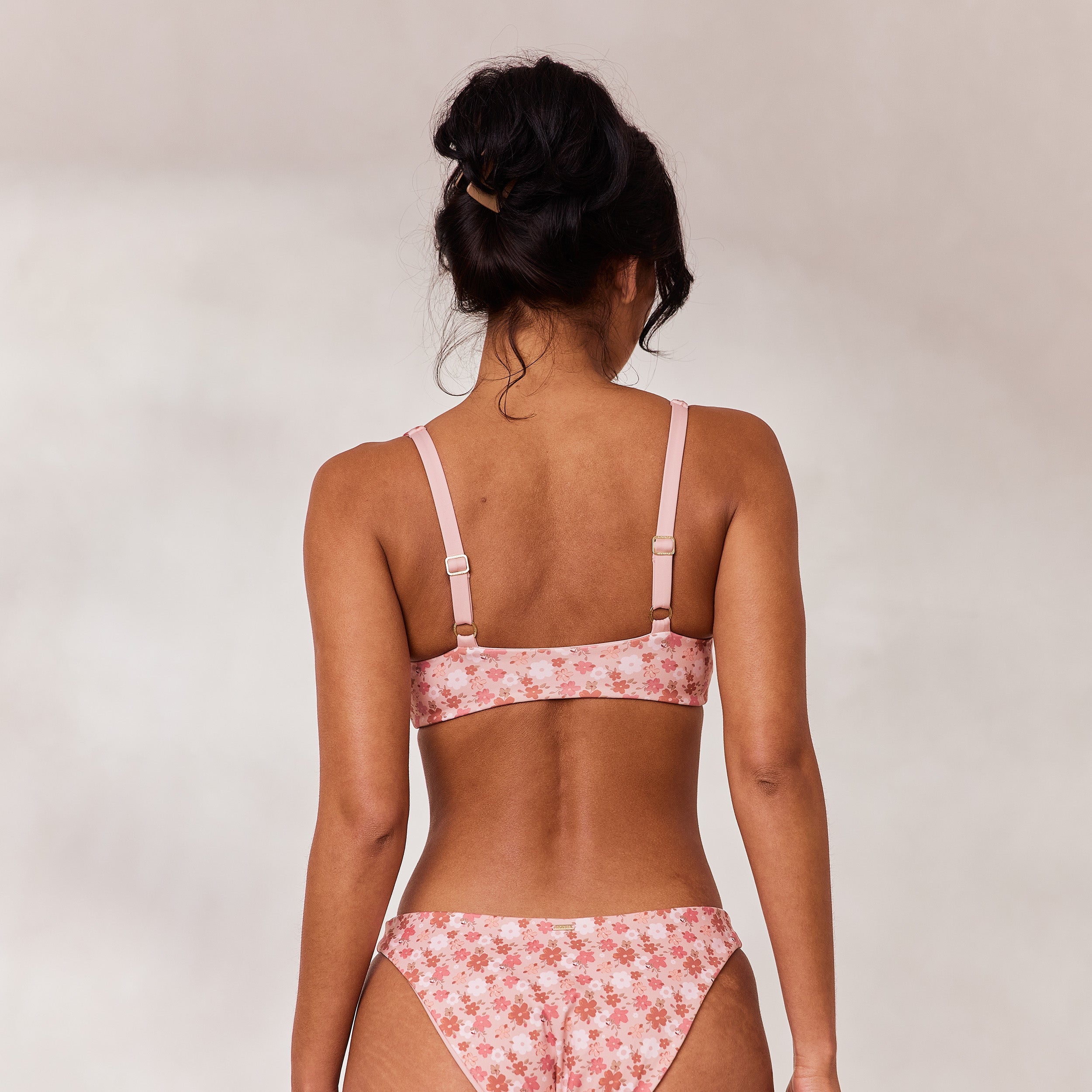 Vendbar Plunge Bikinitop | Vendbar Plunge Bikinitop - Pink/Blomstret