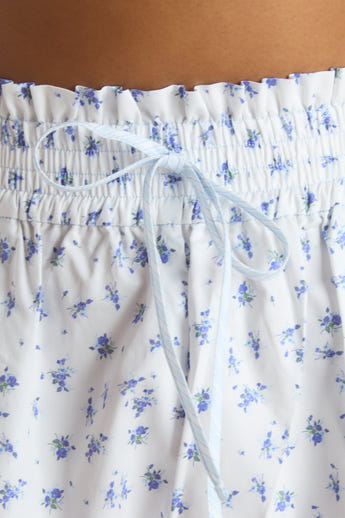Bloom & Stripe Pyjamashorts - Blå alternate