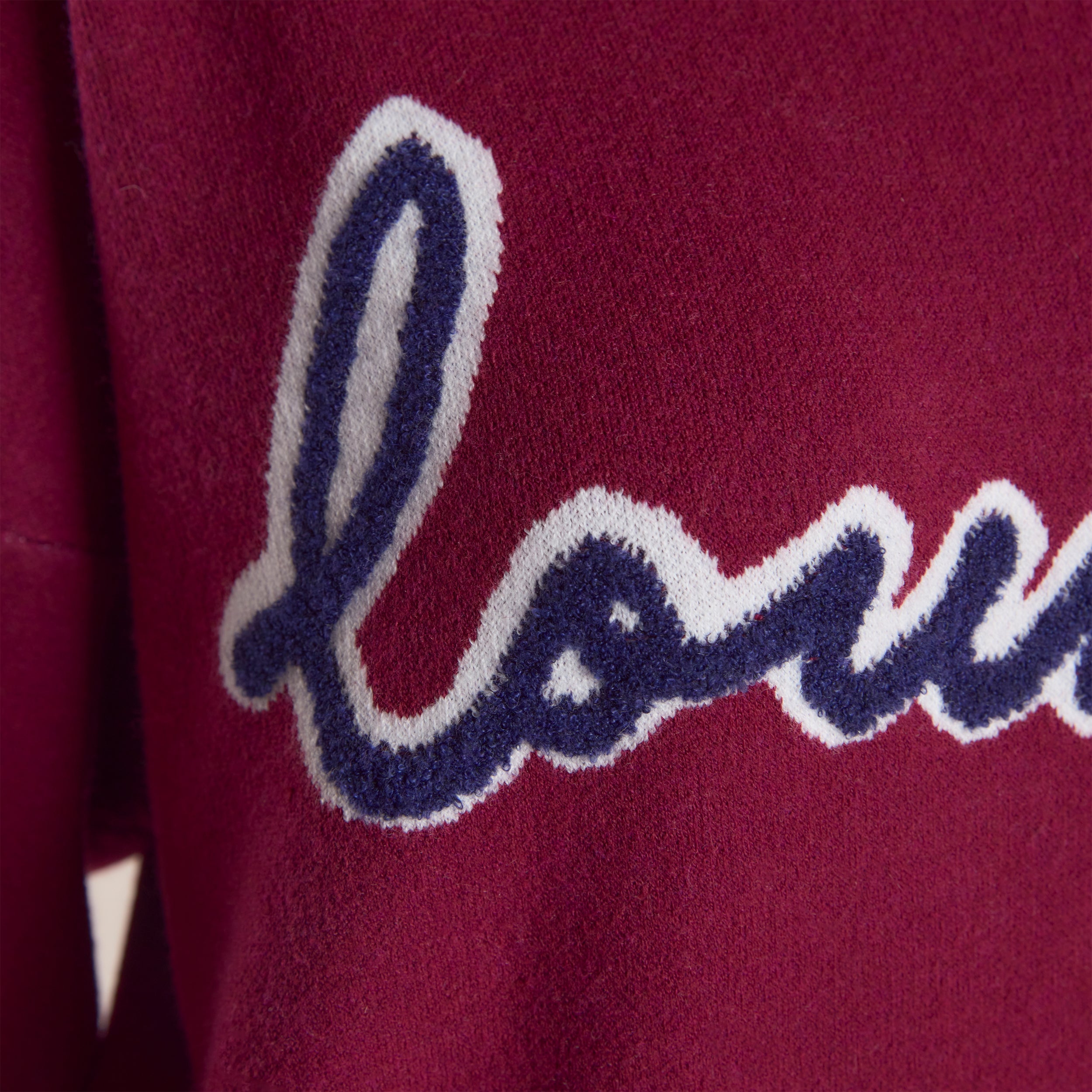 Logo Strikket Trøje med Rund Hals | Logo Strikket Trøje med Rund Hals - Bourgogne