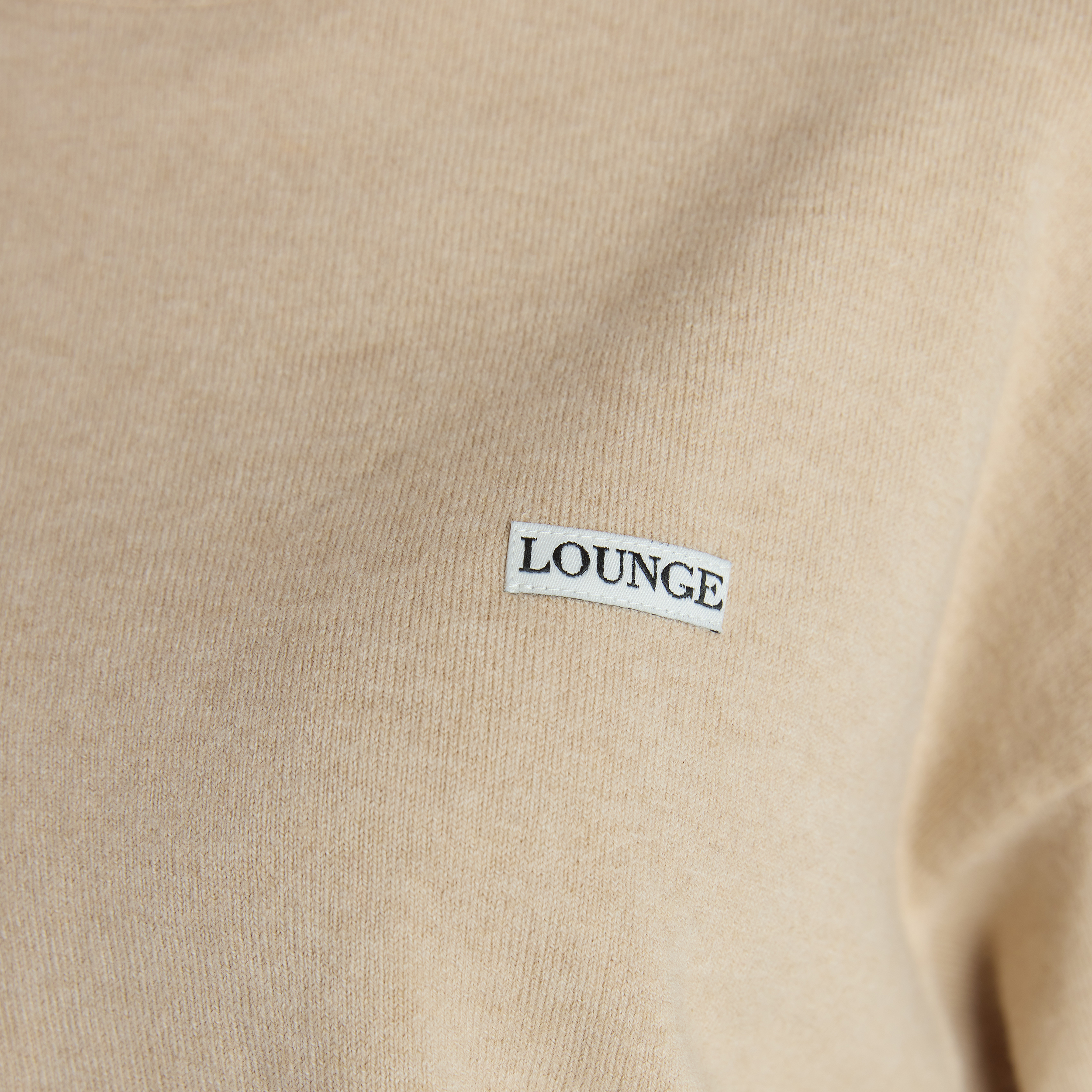 Striktrøje med rund hals | Striktrøje med rund hals - Havregryn Marl