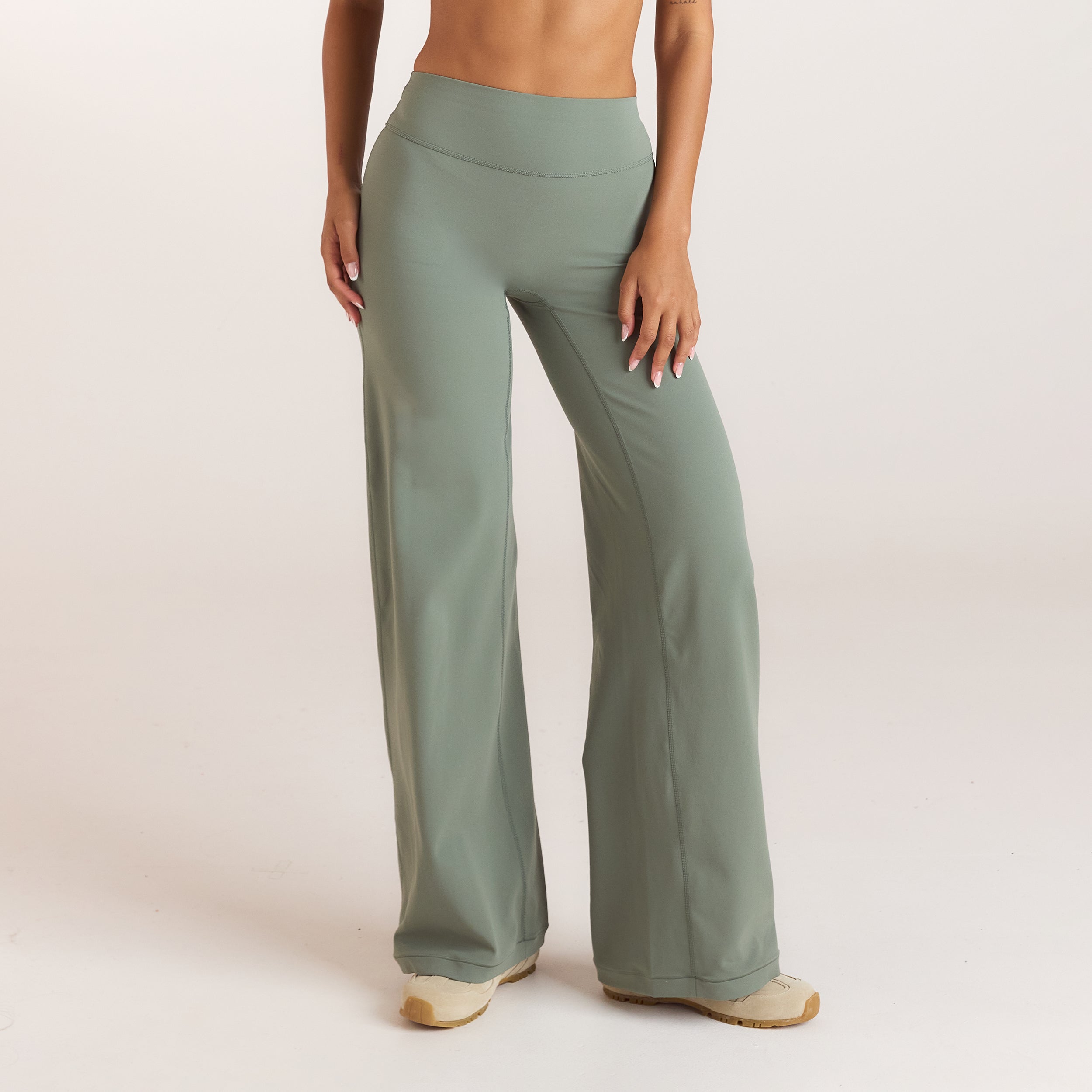 ContourSoft™ Leggings med lige ben | ContourSoft™ Leggings med lige ben - Salviegrøn