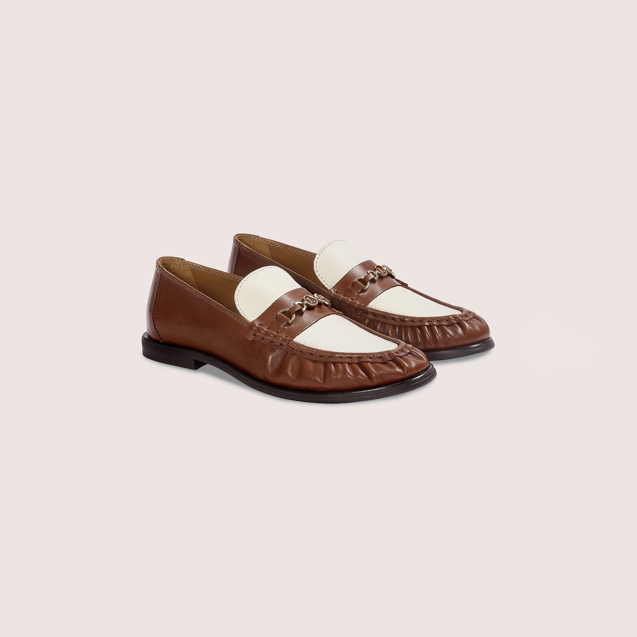 Agnes Loafers | Agnes Loafers - Tan/Creme