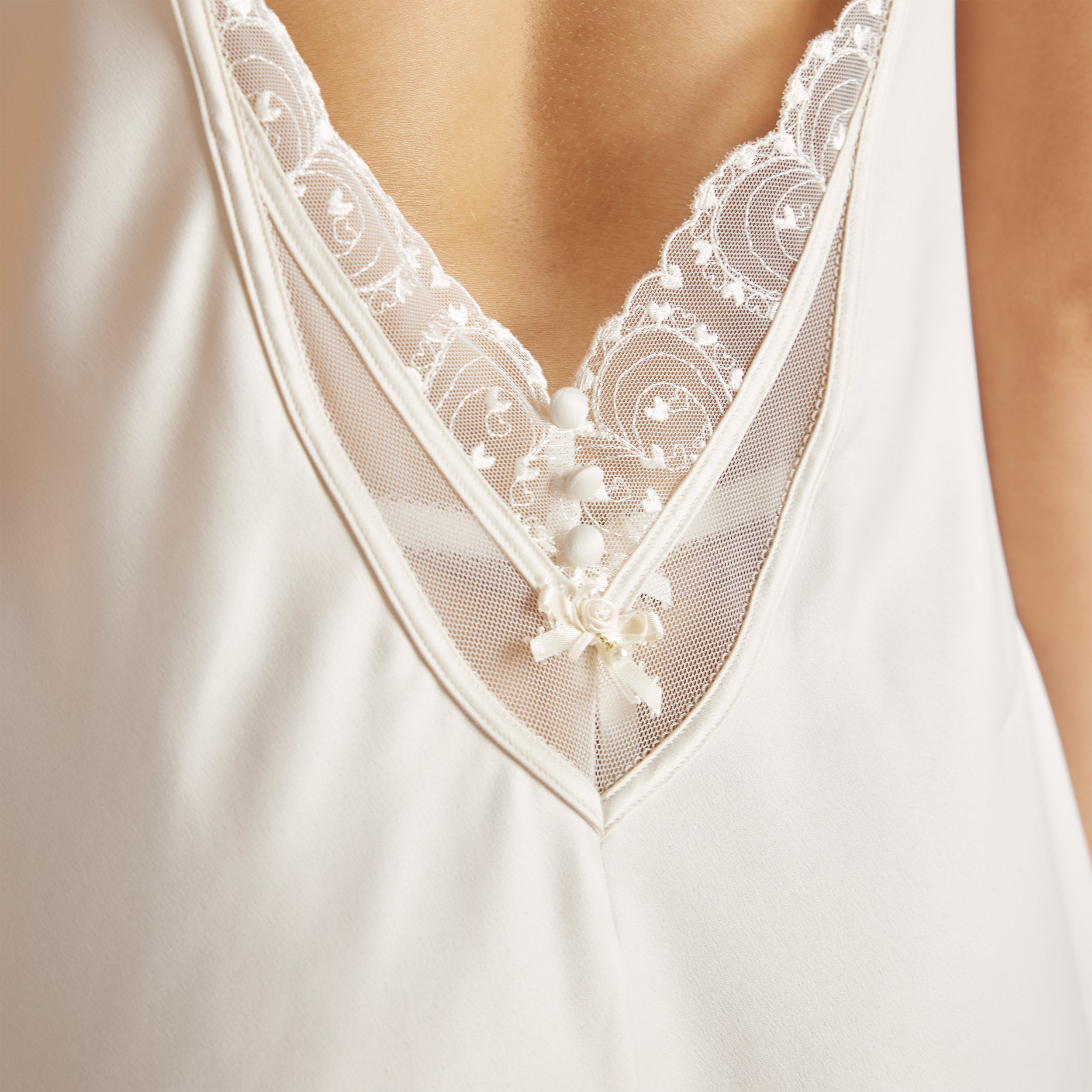 Isabella Slip Dress Sæt | Isabella Slip Dress (sæt) - Elfenben