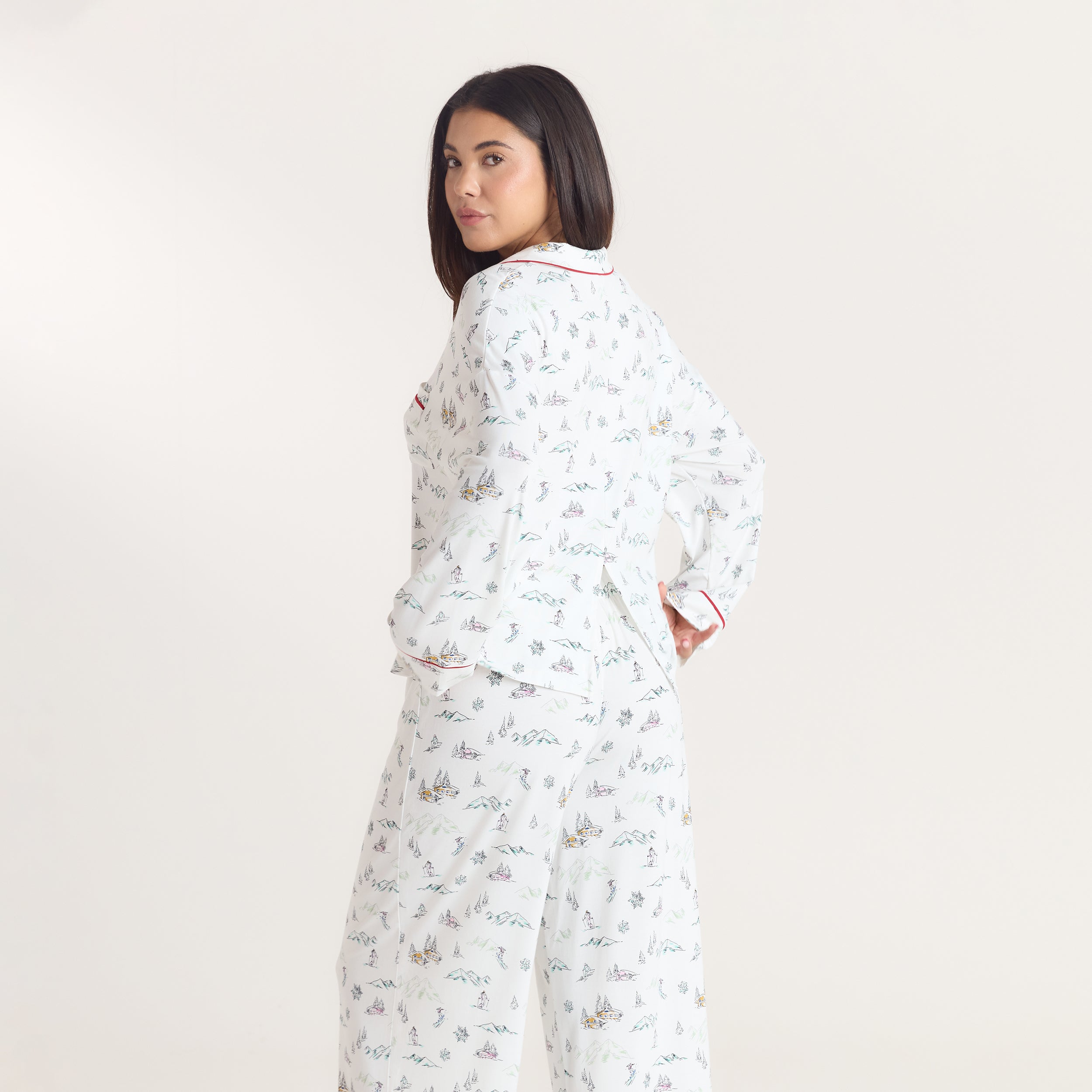 Alpine Dreams Pyjama Skjorte | Alpine Dreams Pyjama Skjorte - Skitryk
