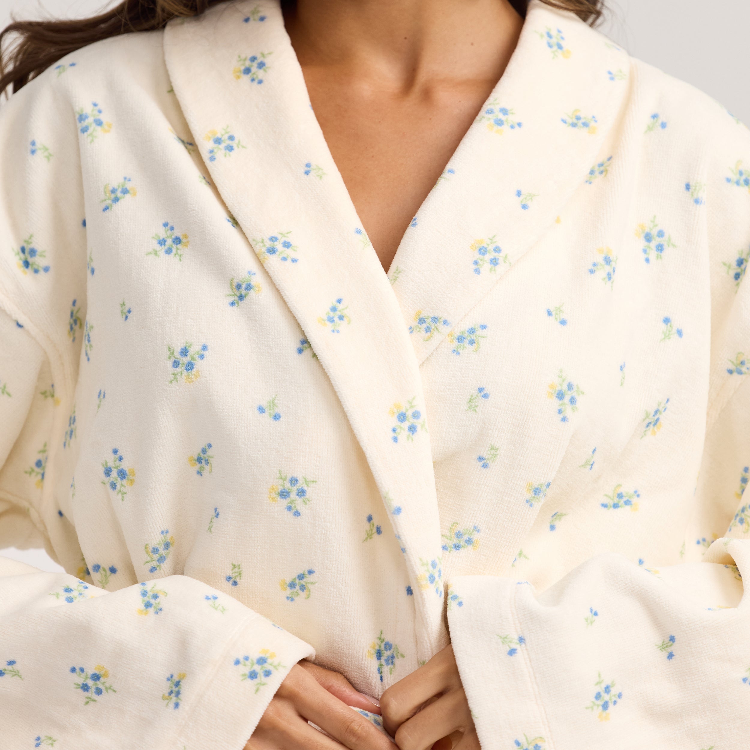 Towelling Badekåbe | Towelling Badekåbe - Ditsy Blomsterprint