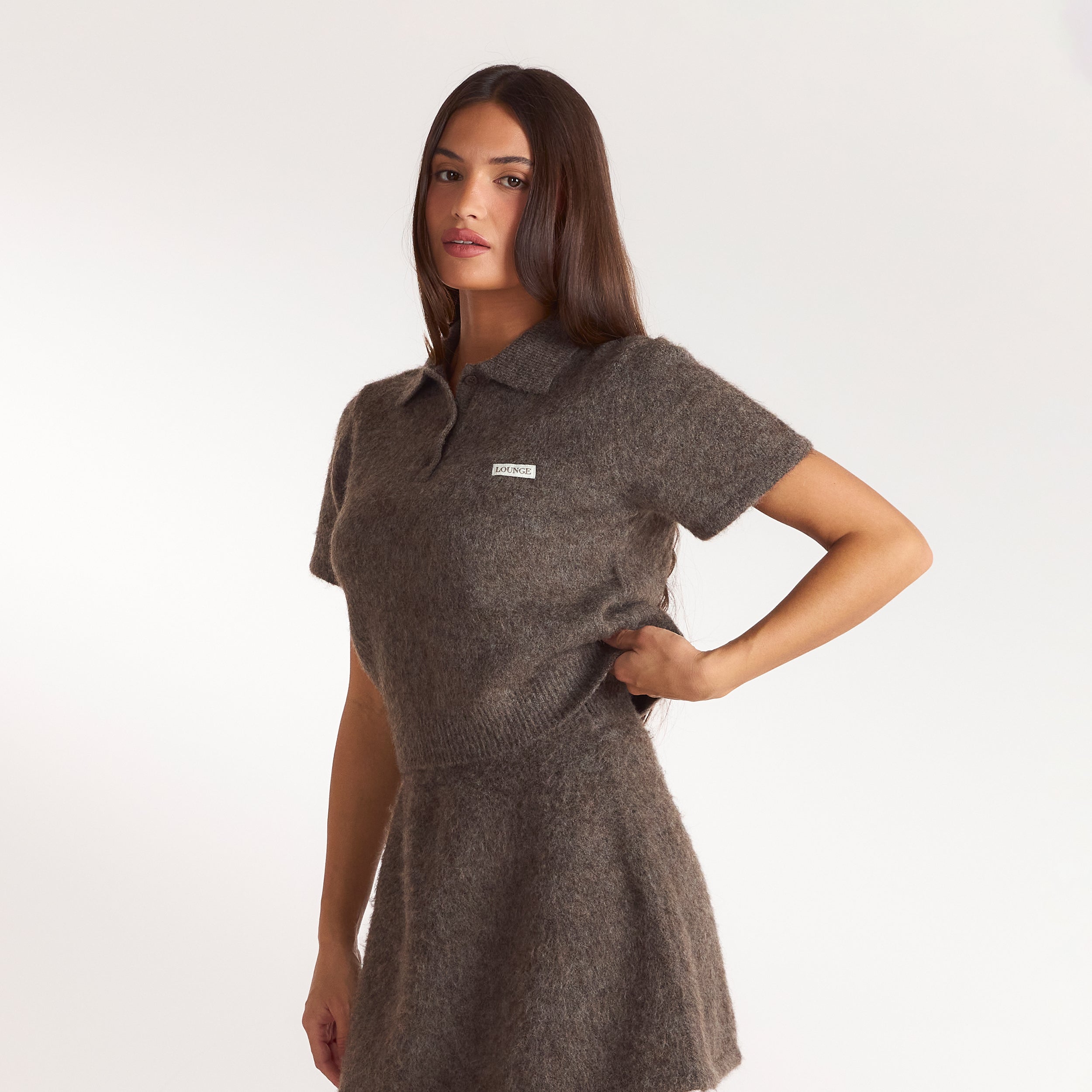 Polotop i strik | Polotop i strik - Askebrun