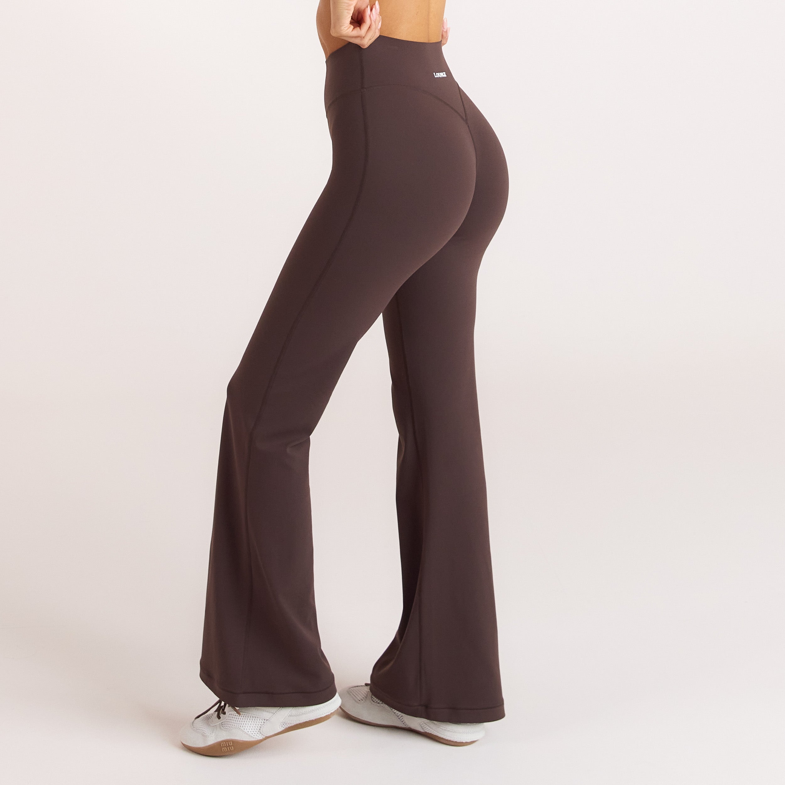 ContourSoft Udslåede Leggings - Mørk Chokolade