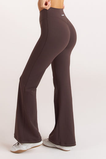 ContourSoft Udslåede Leggings - Mørk Chokolade