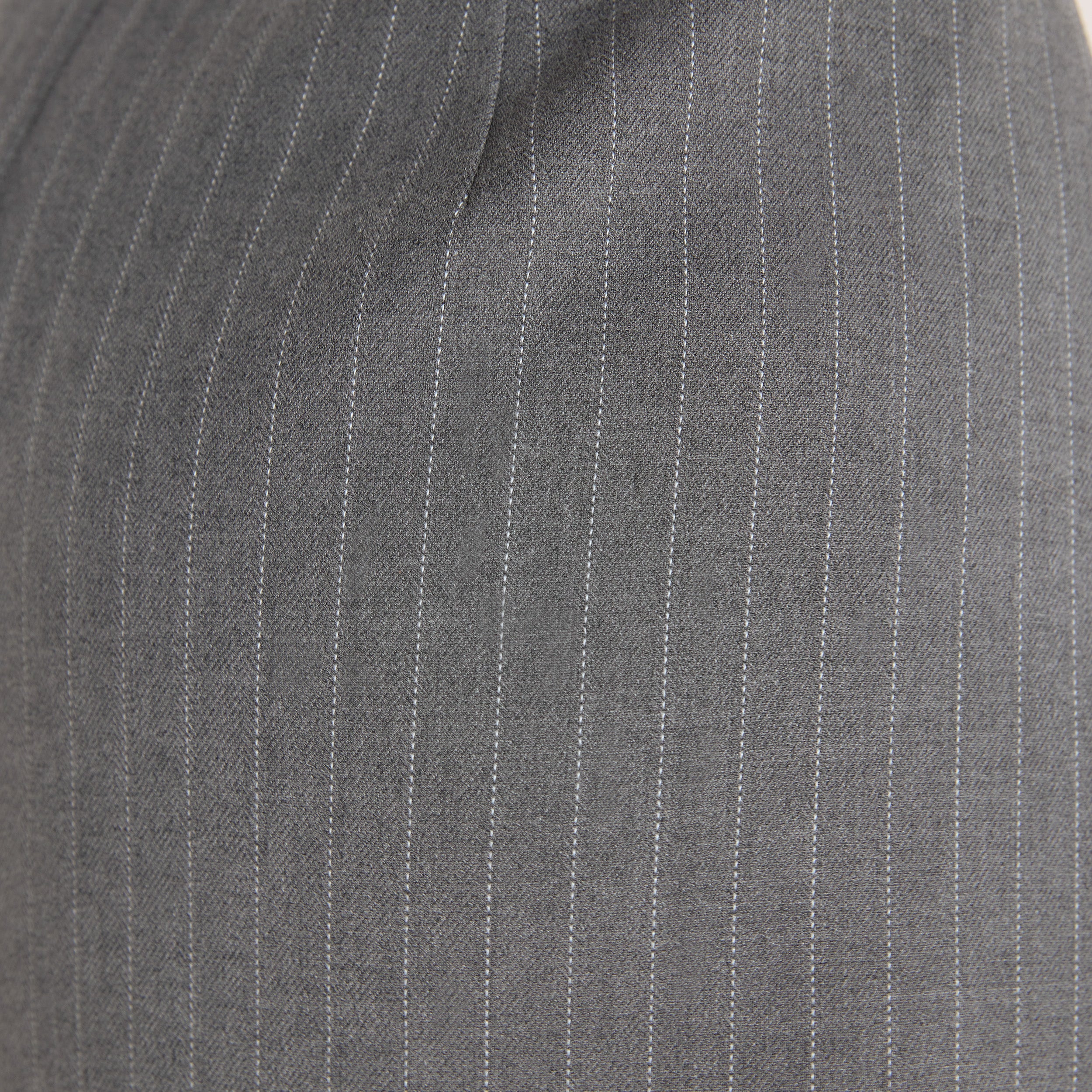 Struktureret Nederdel | Struktureret Nederdel - Grå Pinstripe