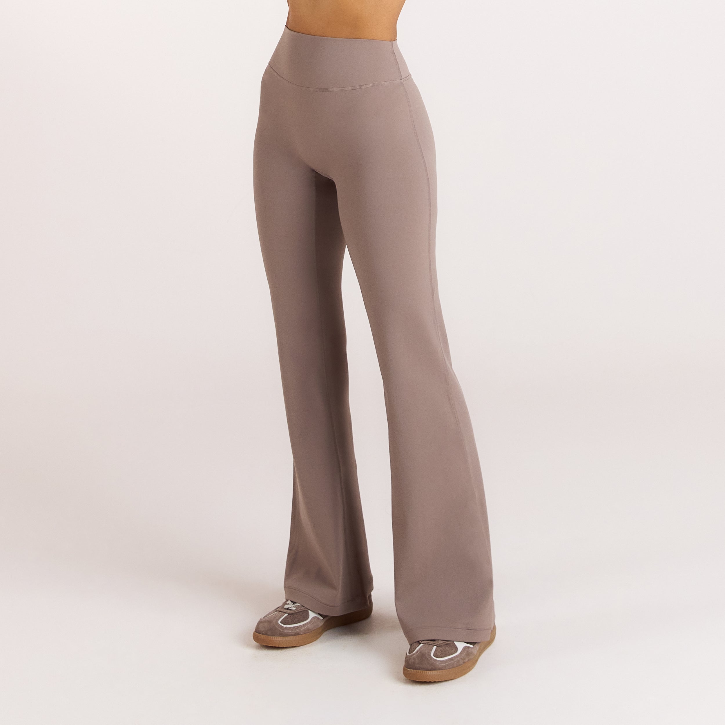 ContourSoft Udslåede Leggings | ContourSoft Udslåede Leggings - Svampefarvet